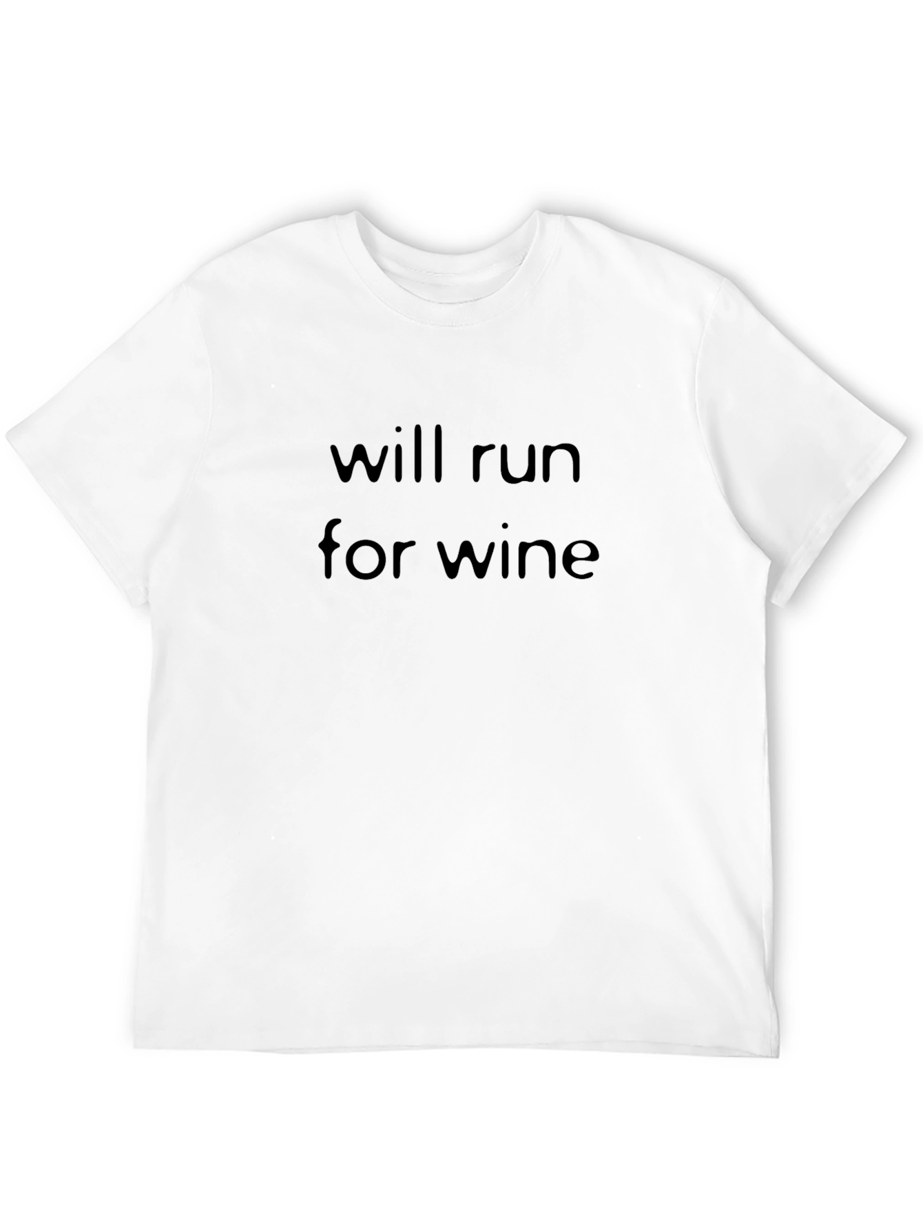 Will Run for Wine T-Shirt - Black