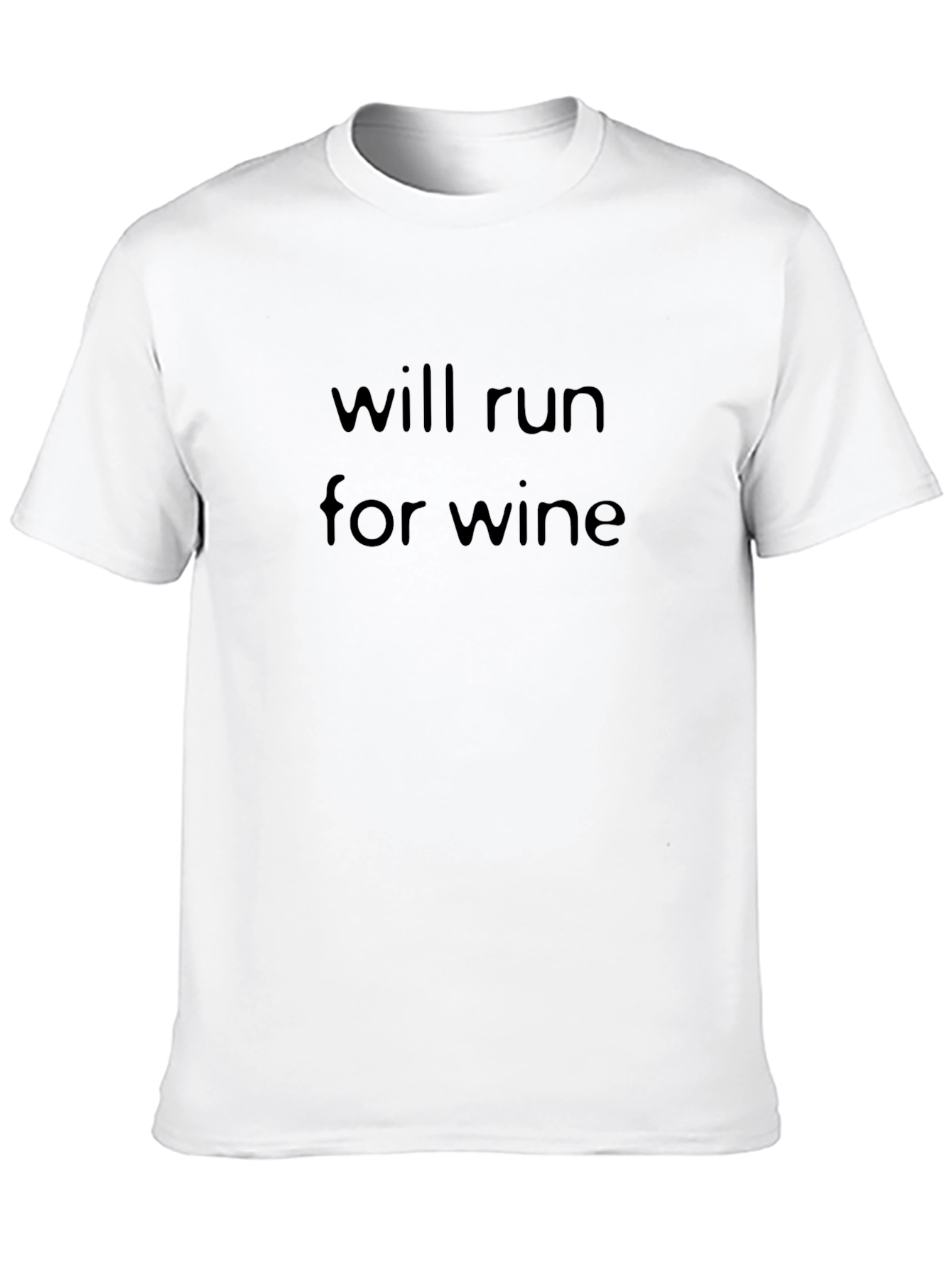 Will Run for Wine T-Shirt - Black