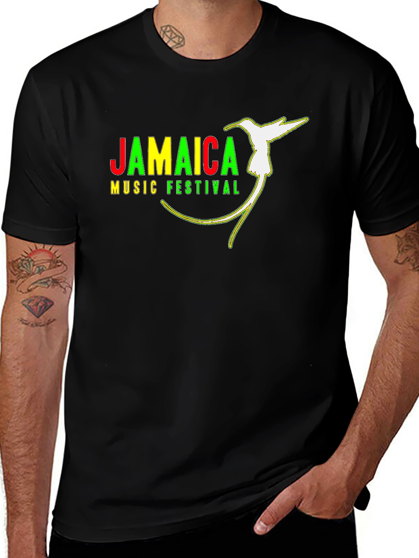Jamaica Music Festival Black T-Shirt