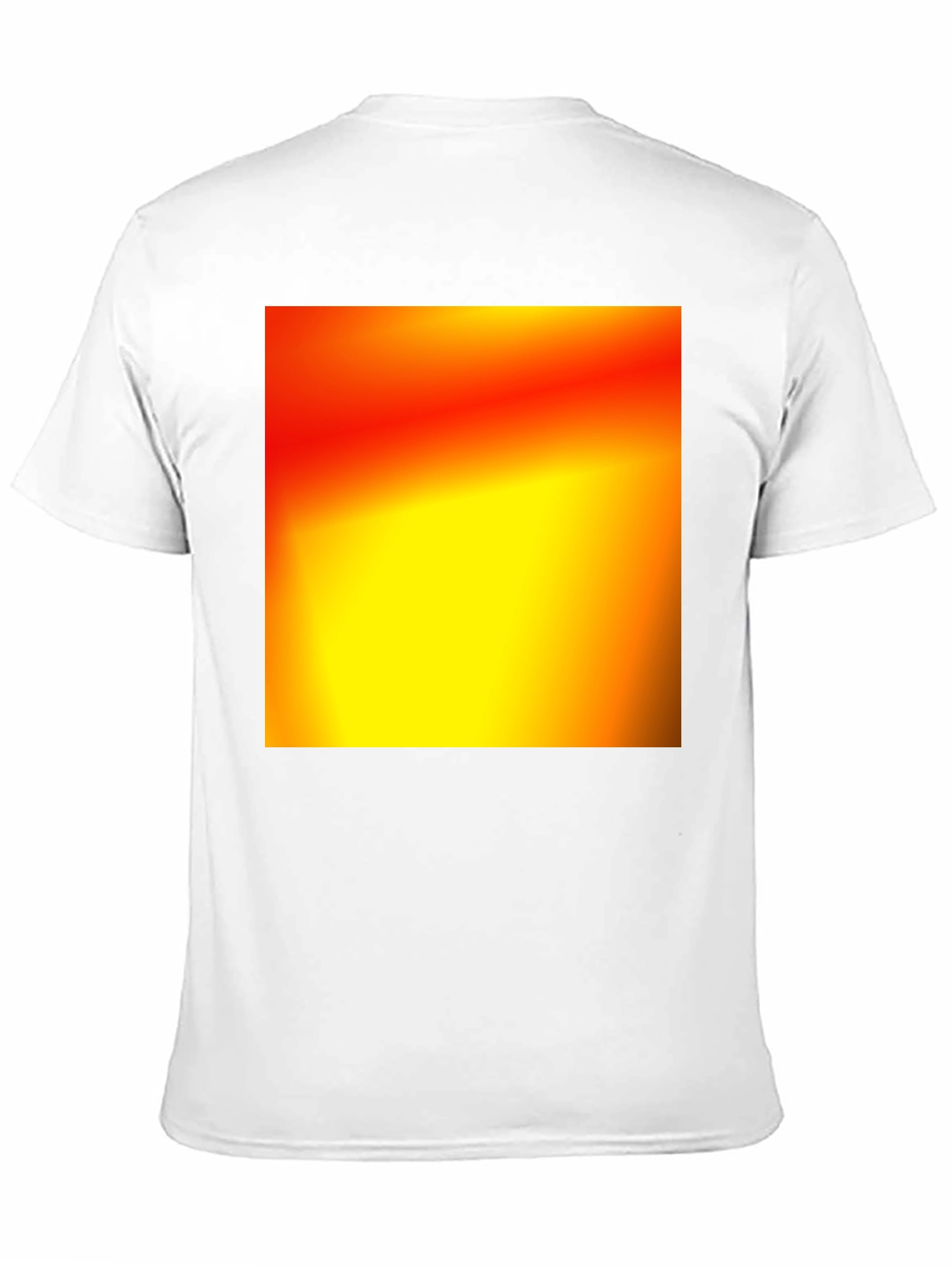 Bold Black T-Shirt with Abstract Gradient Design