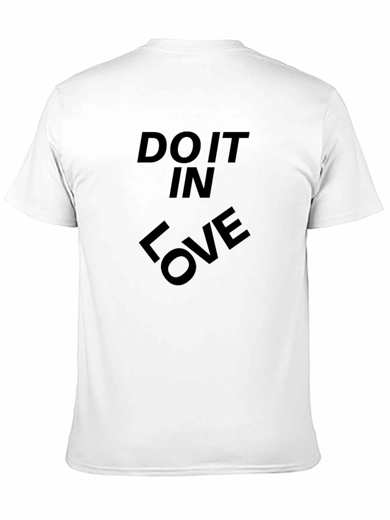 Do It In Love Black Graphic T-Shirt