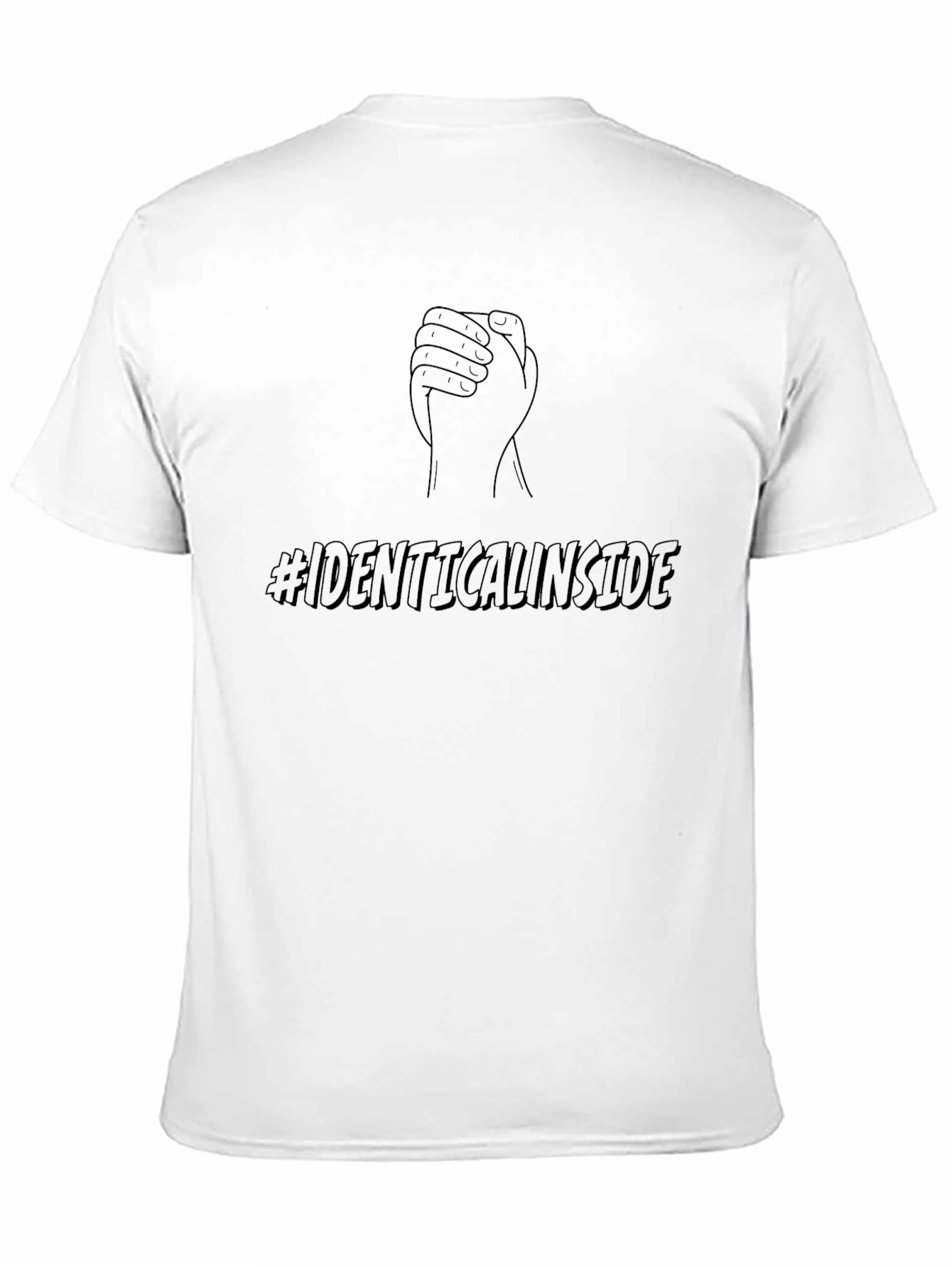 Identical Inside Black Graphic Tee