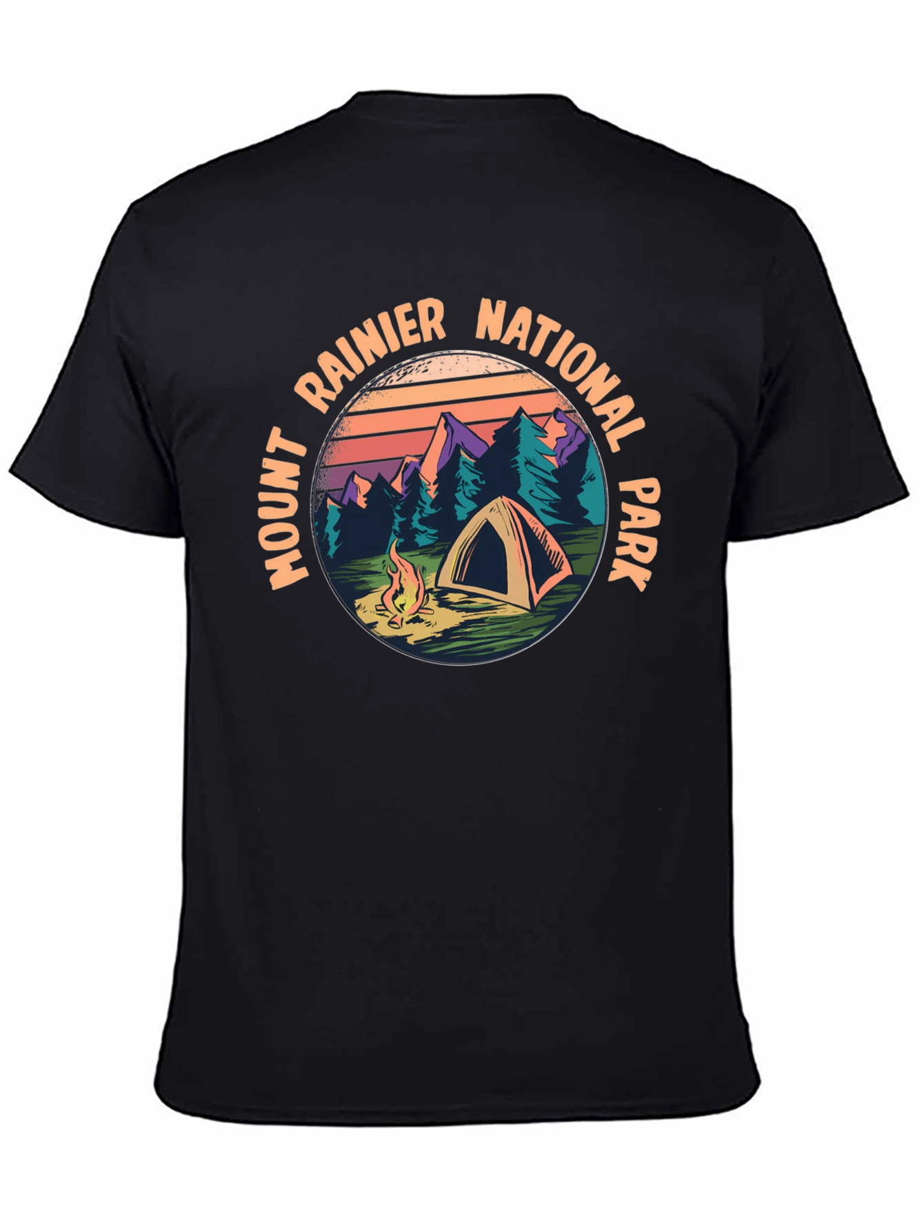 Mount Rainier National Park Camping T-Shirt
