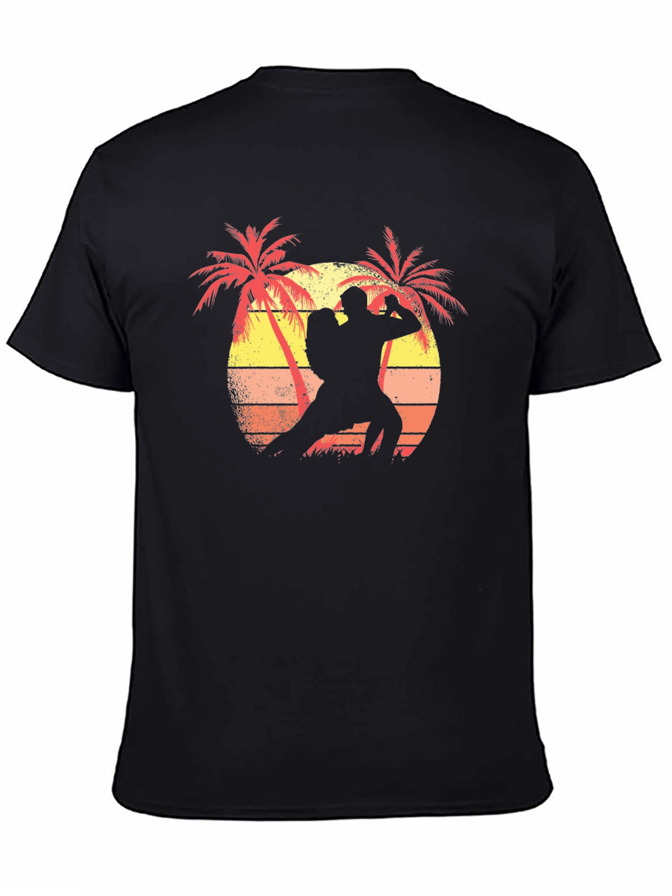 Retro Sunset Dancer Graphic T-Shirt