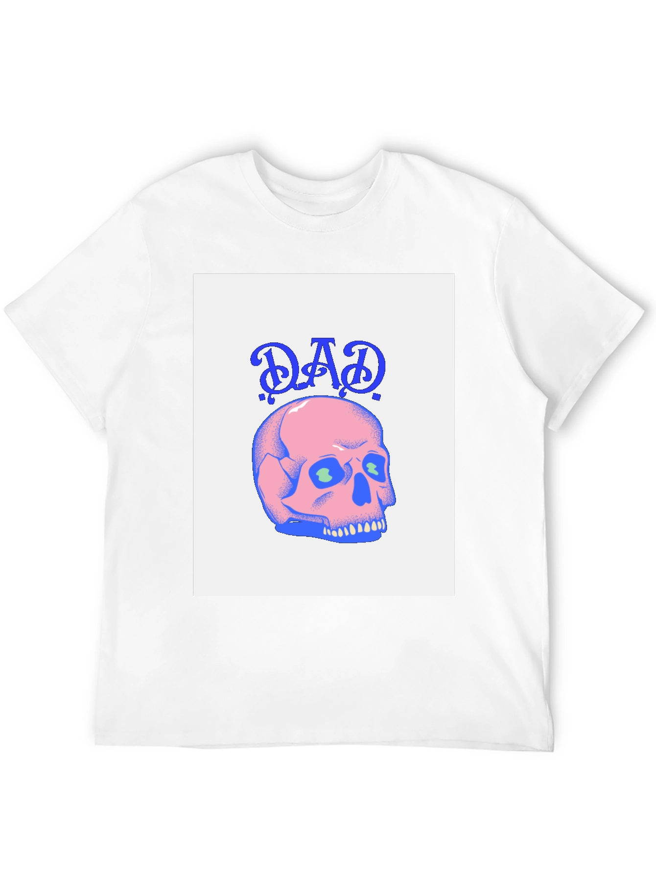 Dad Skull Graphic T-Shirt - Black