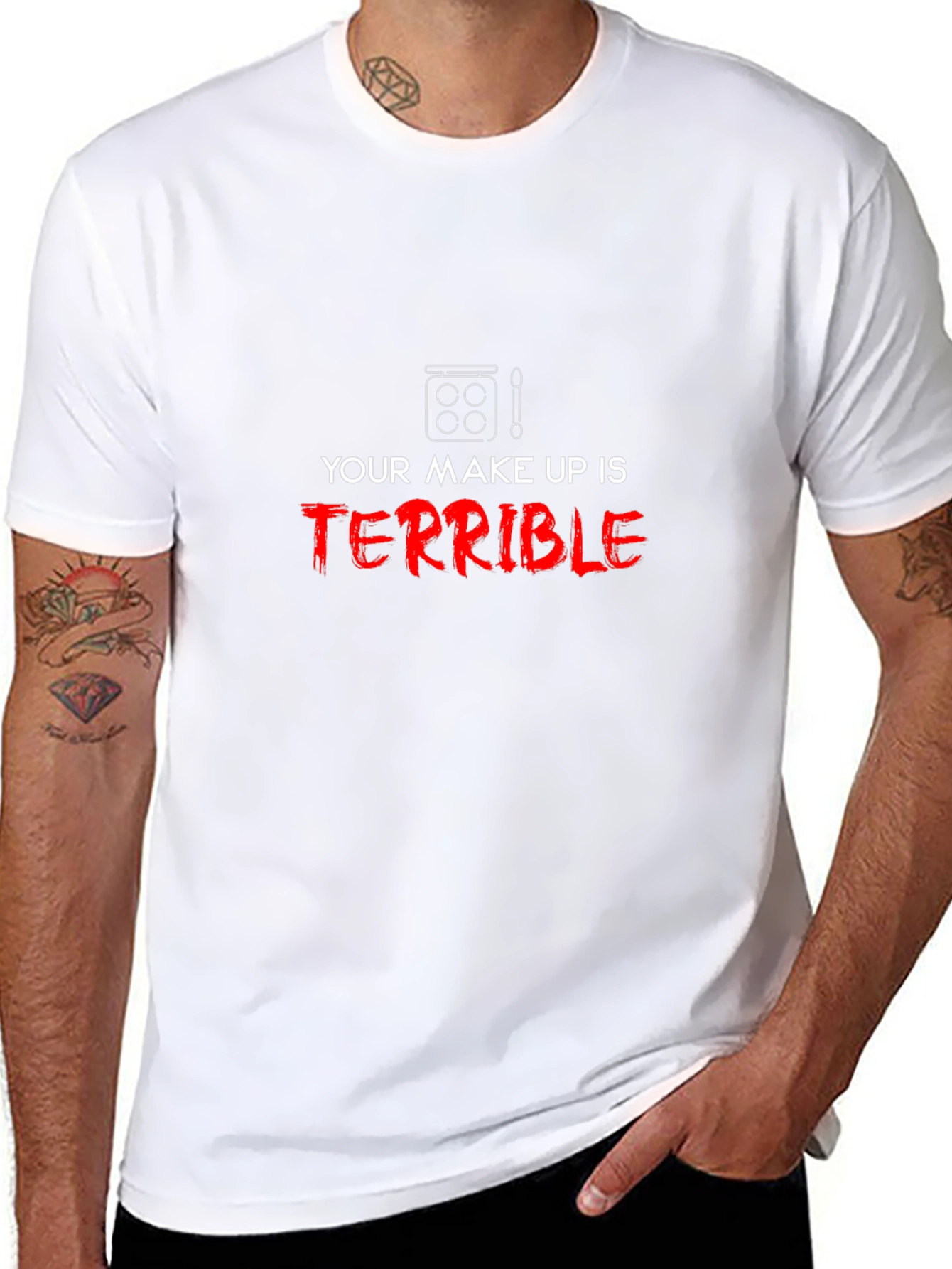 Terrible Makeup Graphic T-Shirt