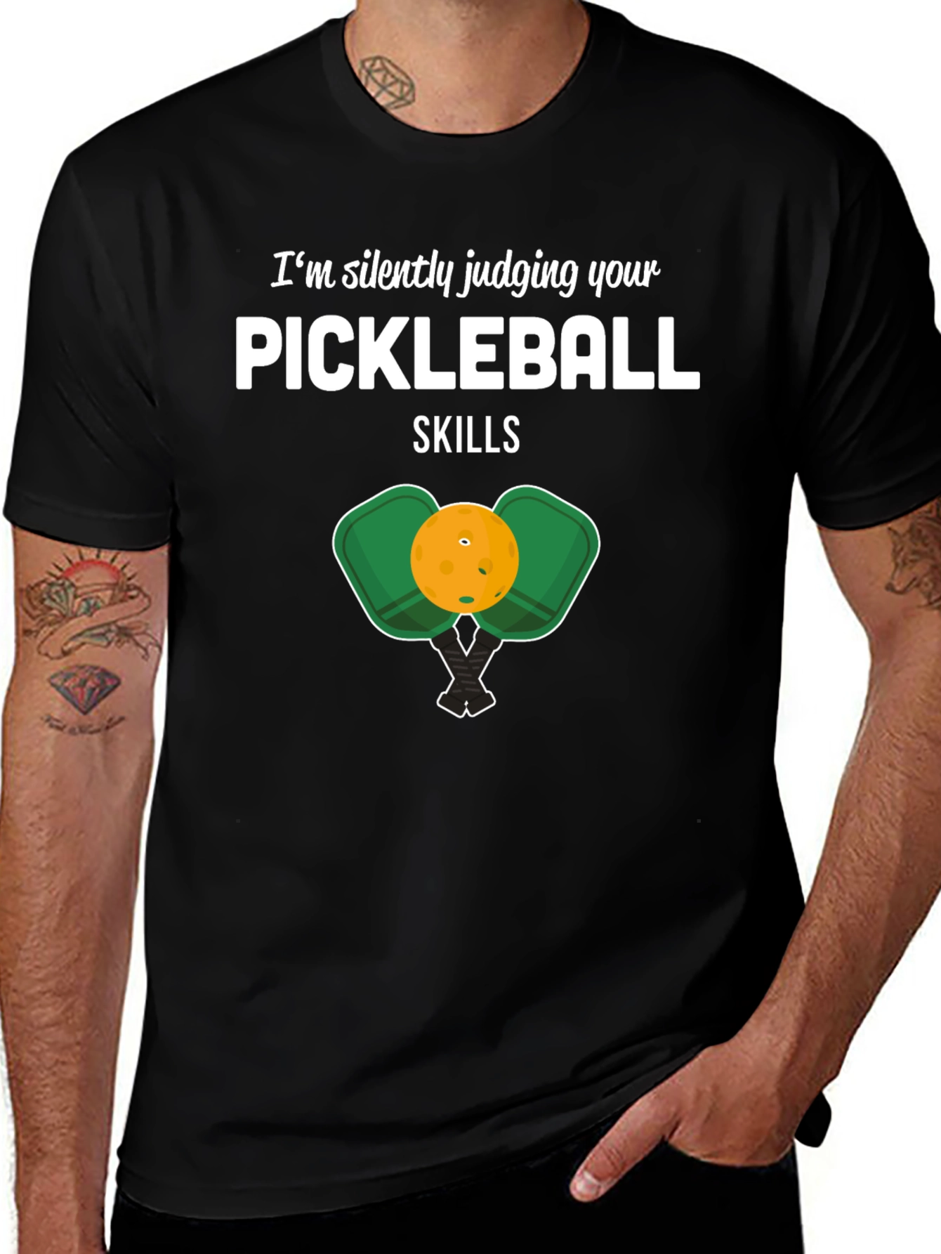 Pickleball Skills Graphic Tee - Humorous Gift