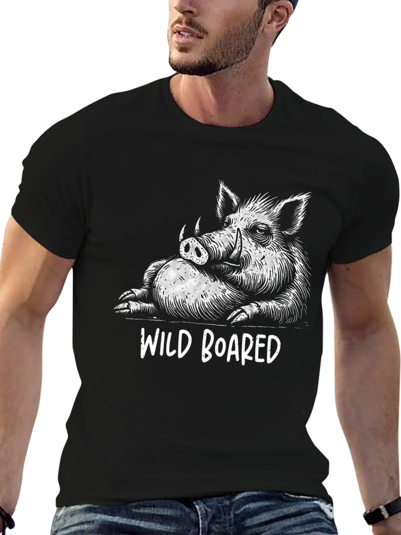 Wild Boared Graphic Tee - Funny Animal T-Shirt