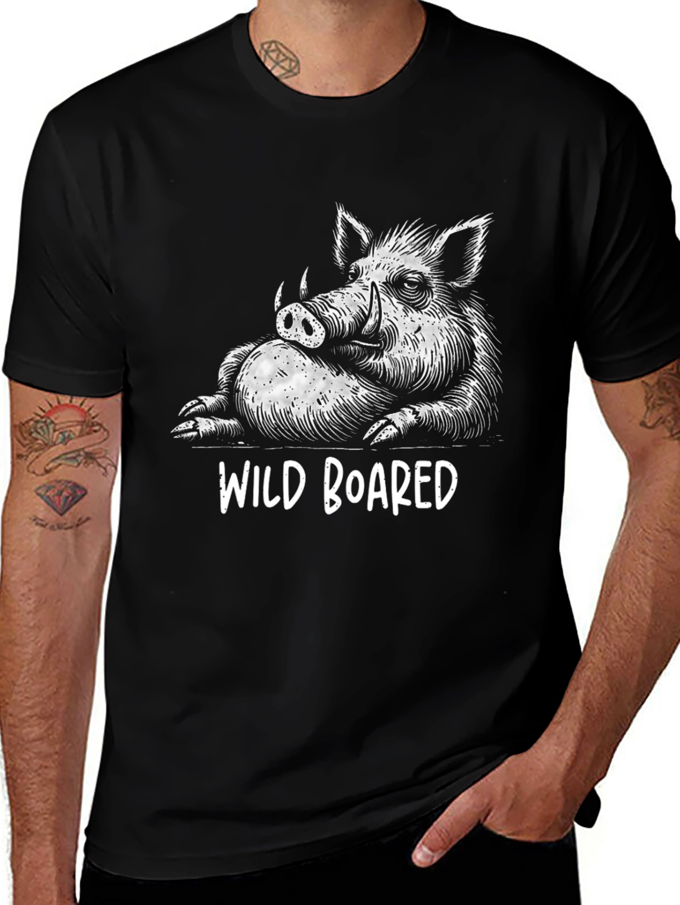 Wild Boared Graphic Tee - Funny Animal T-Shirt