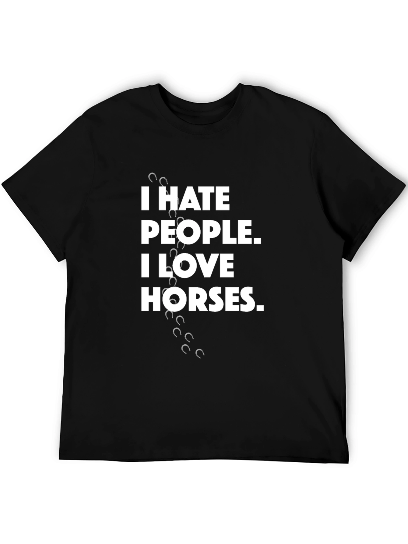 I Hate People I Love Horses T-Shirt