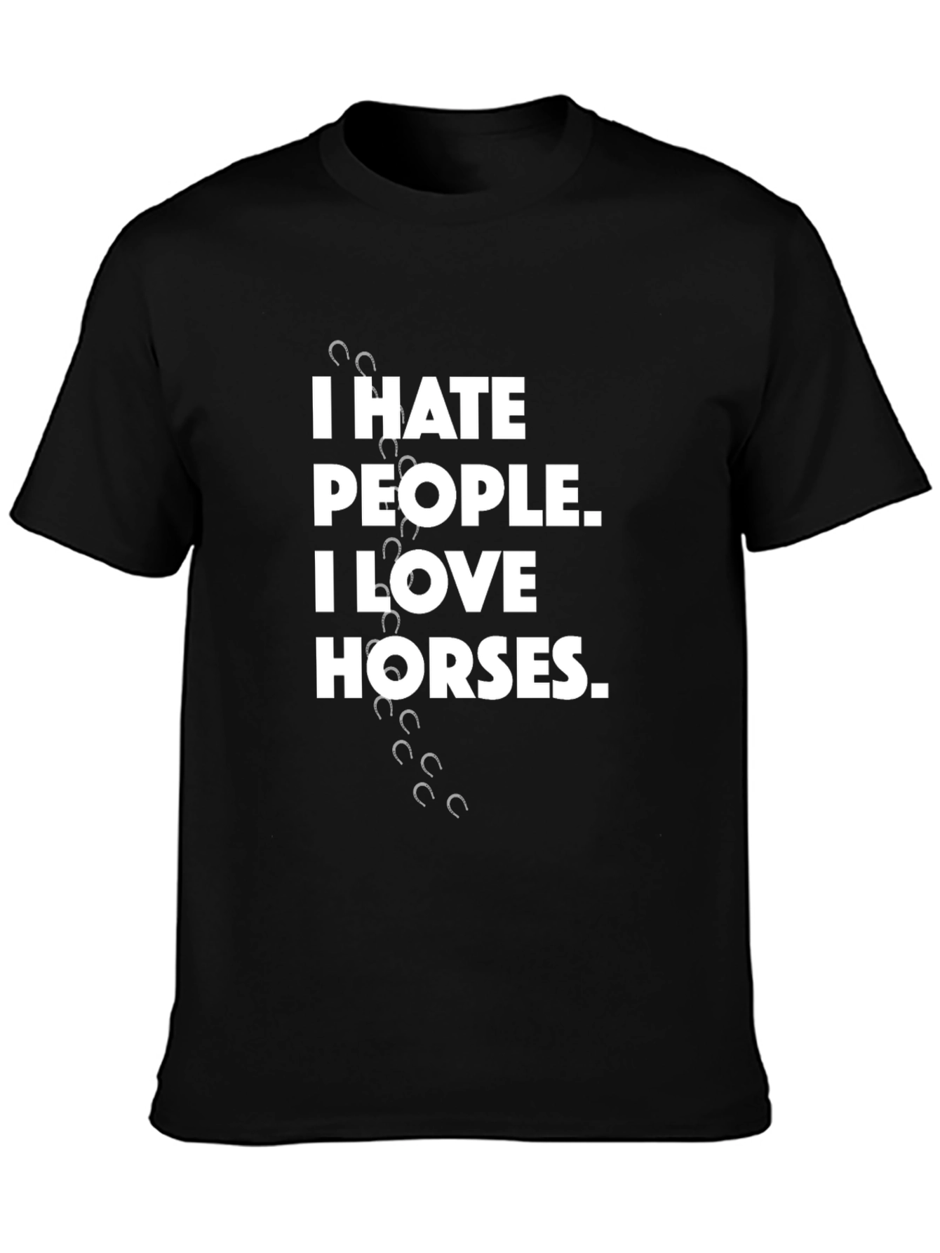 I Hate People I Love Horses T-Shirt