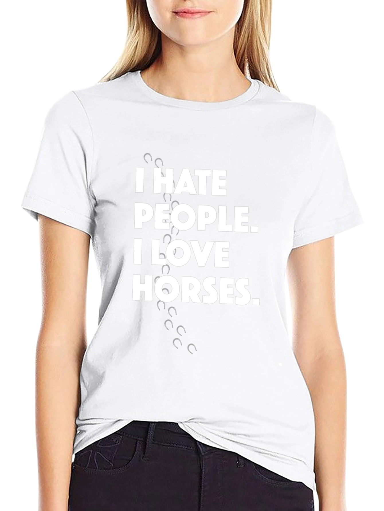 I Hate People I Love Horses T-Shirt