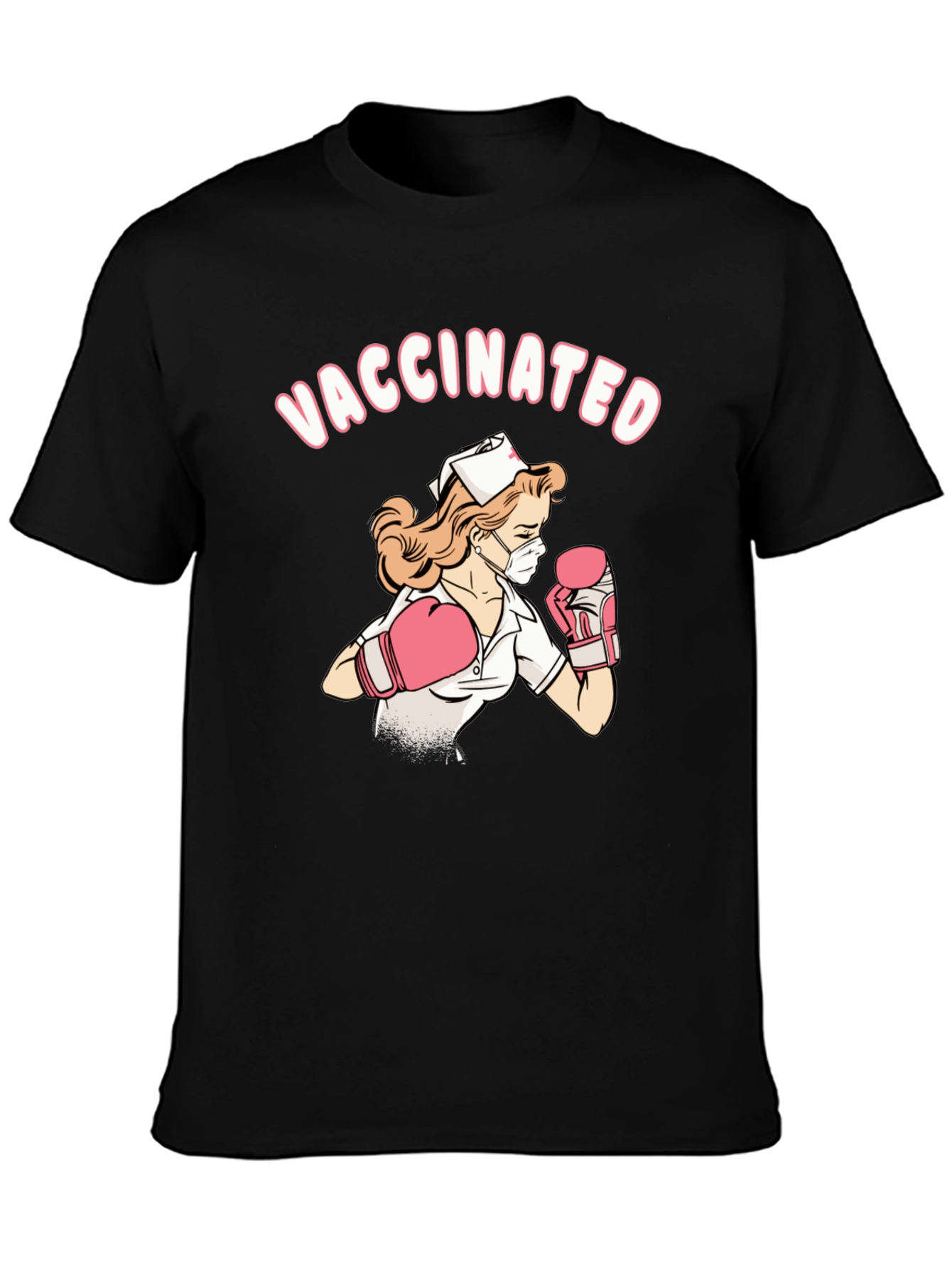 Vaccinated Nurse Graphic T-Shirt