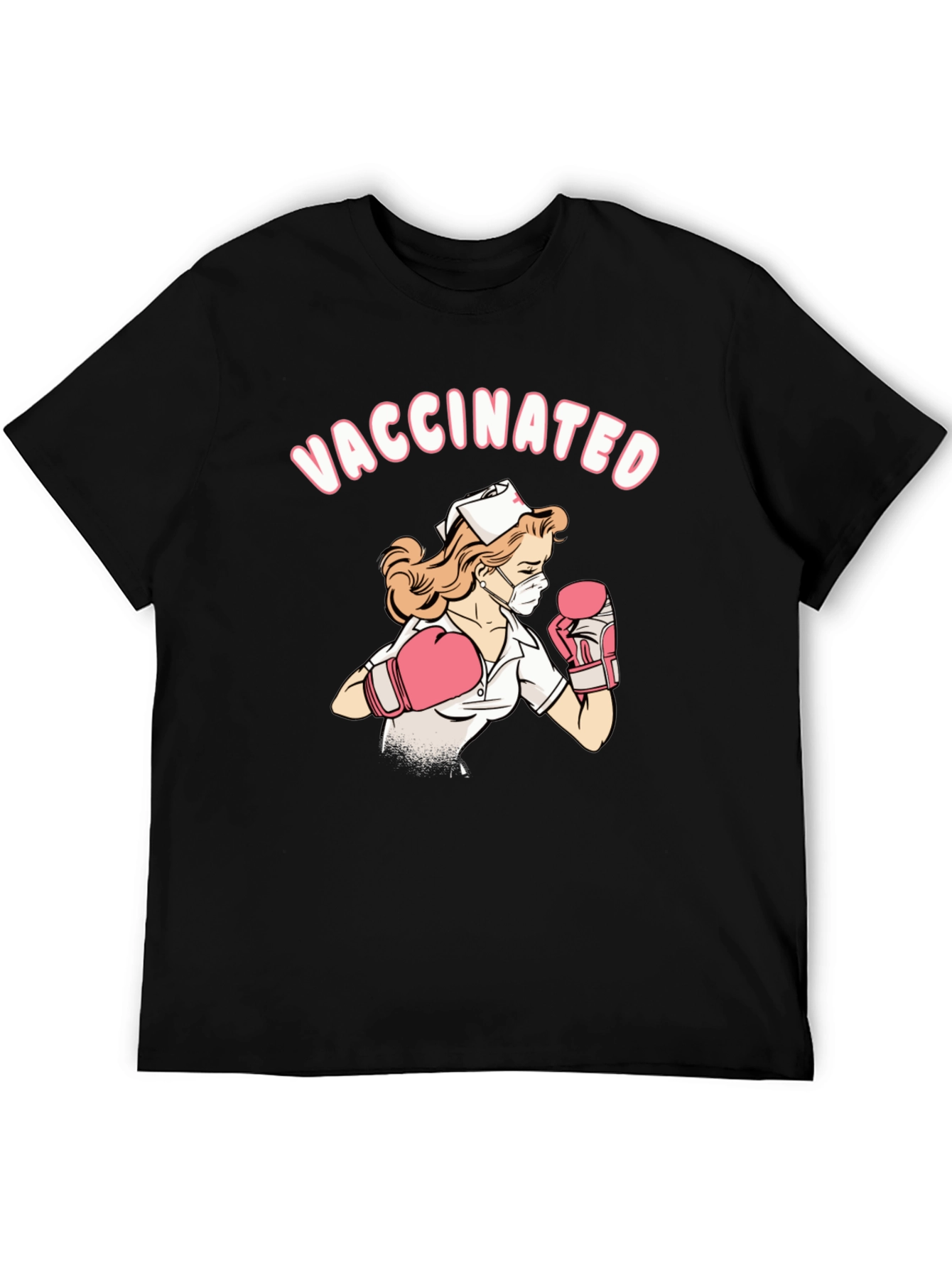 Vaccinated Nurse Graphic T-Shirt