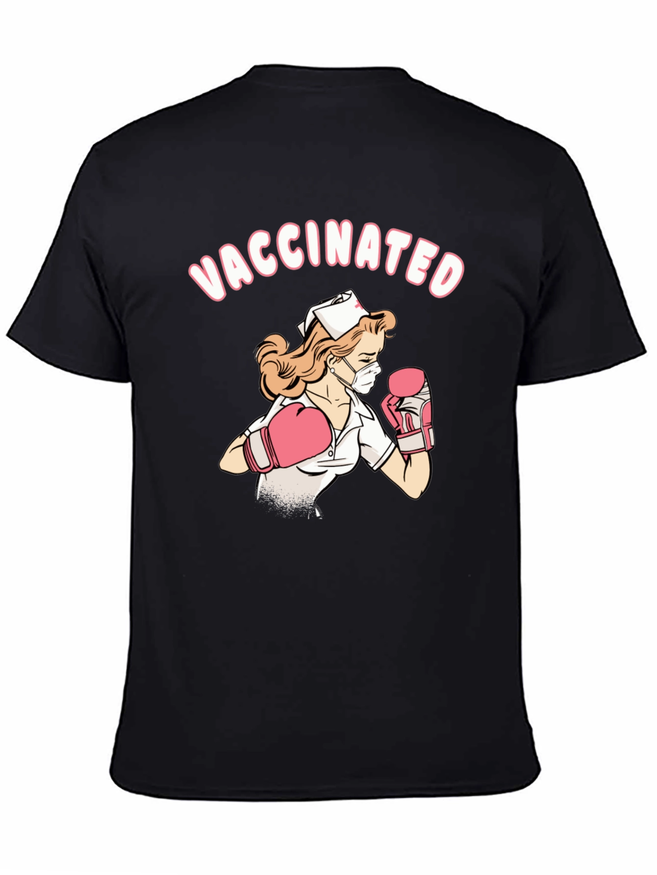 Vaccinated Nurse Graphic T-Shirt