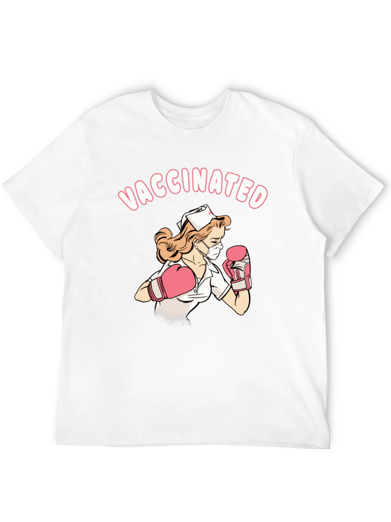 Vaccinated Nurse Graphic T-Shirt