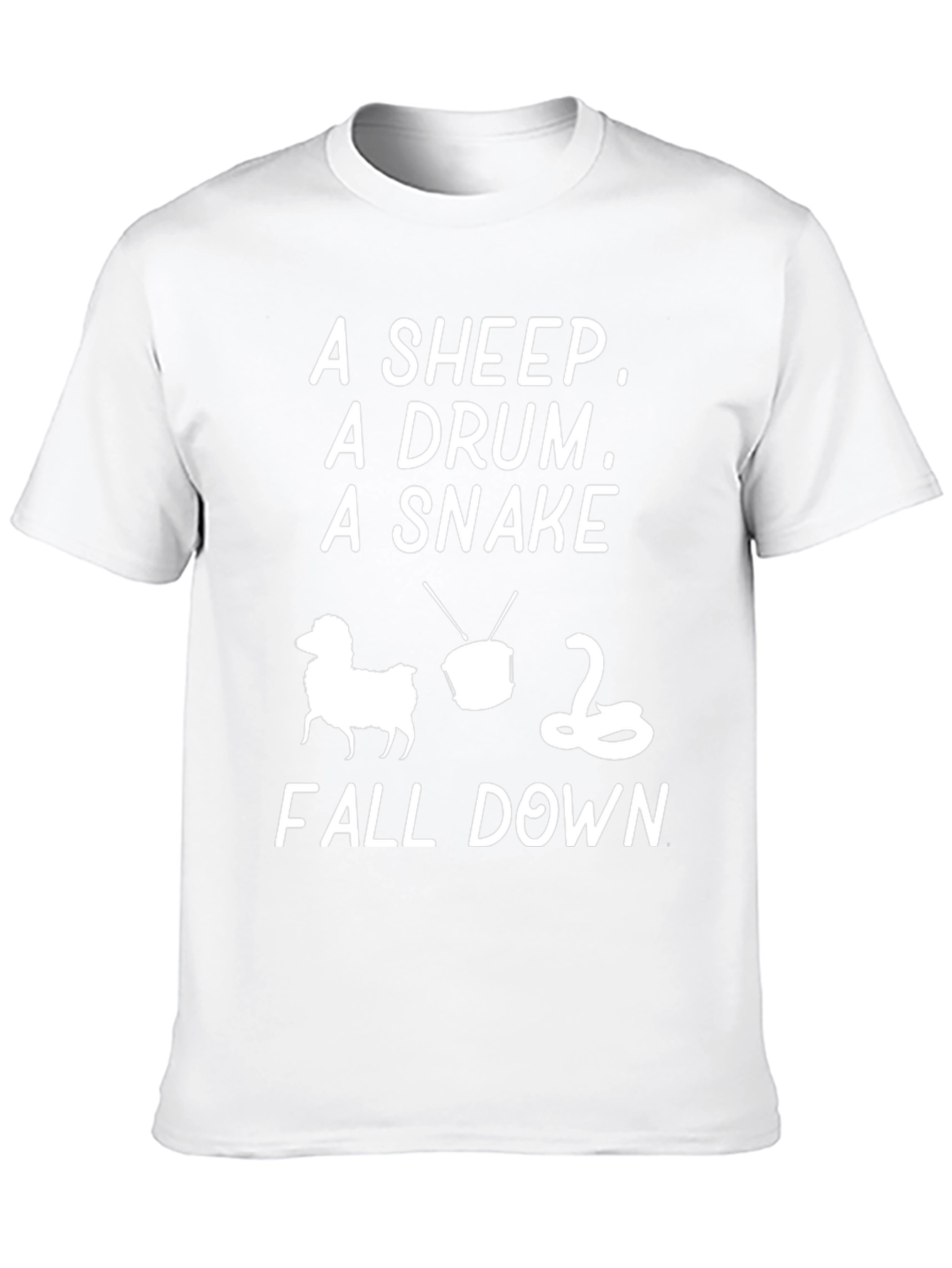 A Sheep A Drum A Snake Fall Down T-Shirt