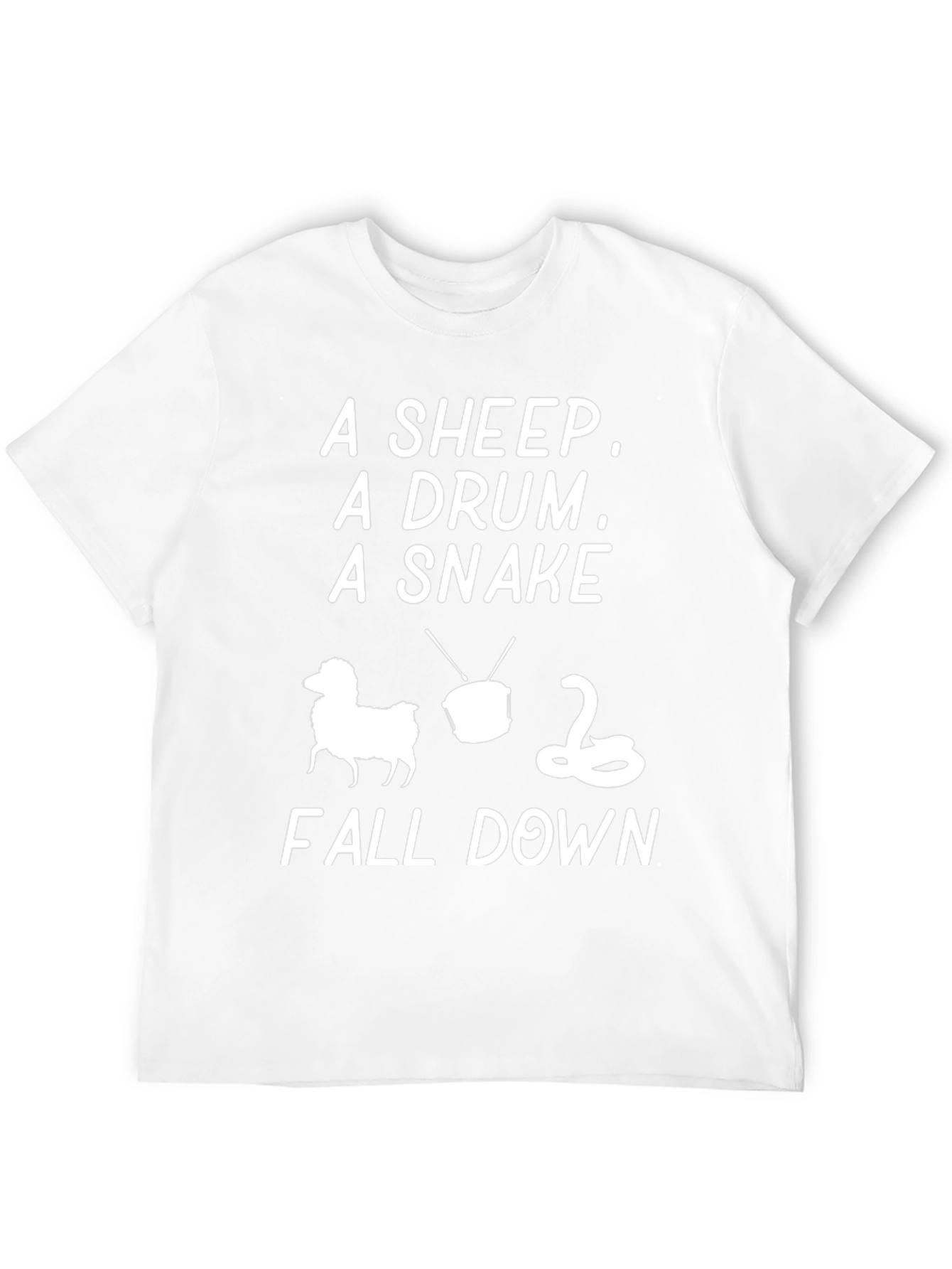A Sheep A Drum A Snake Fall Down T-Shirt