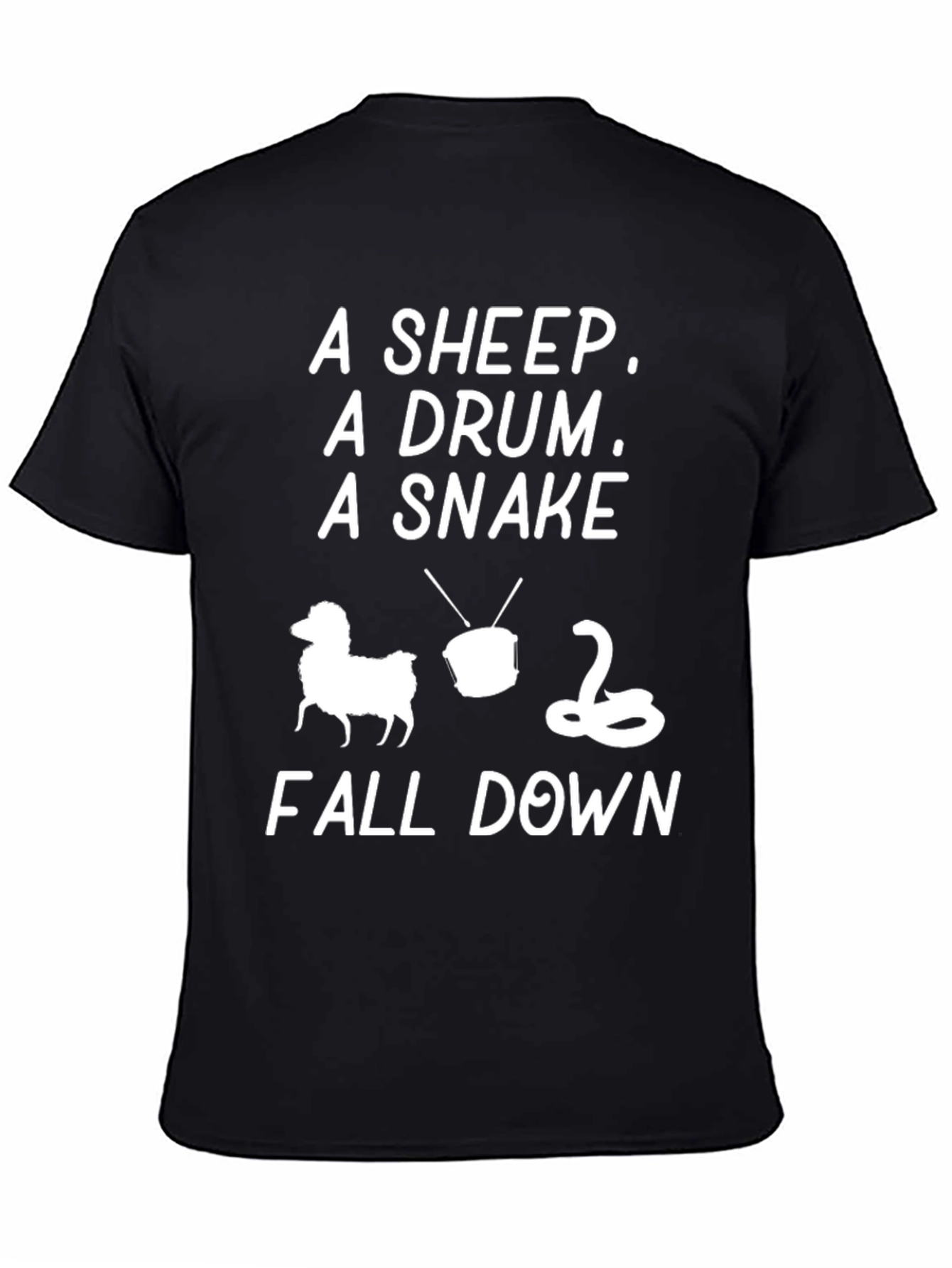 A Sheep A Drum A Snake Fall Down T-Shirt