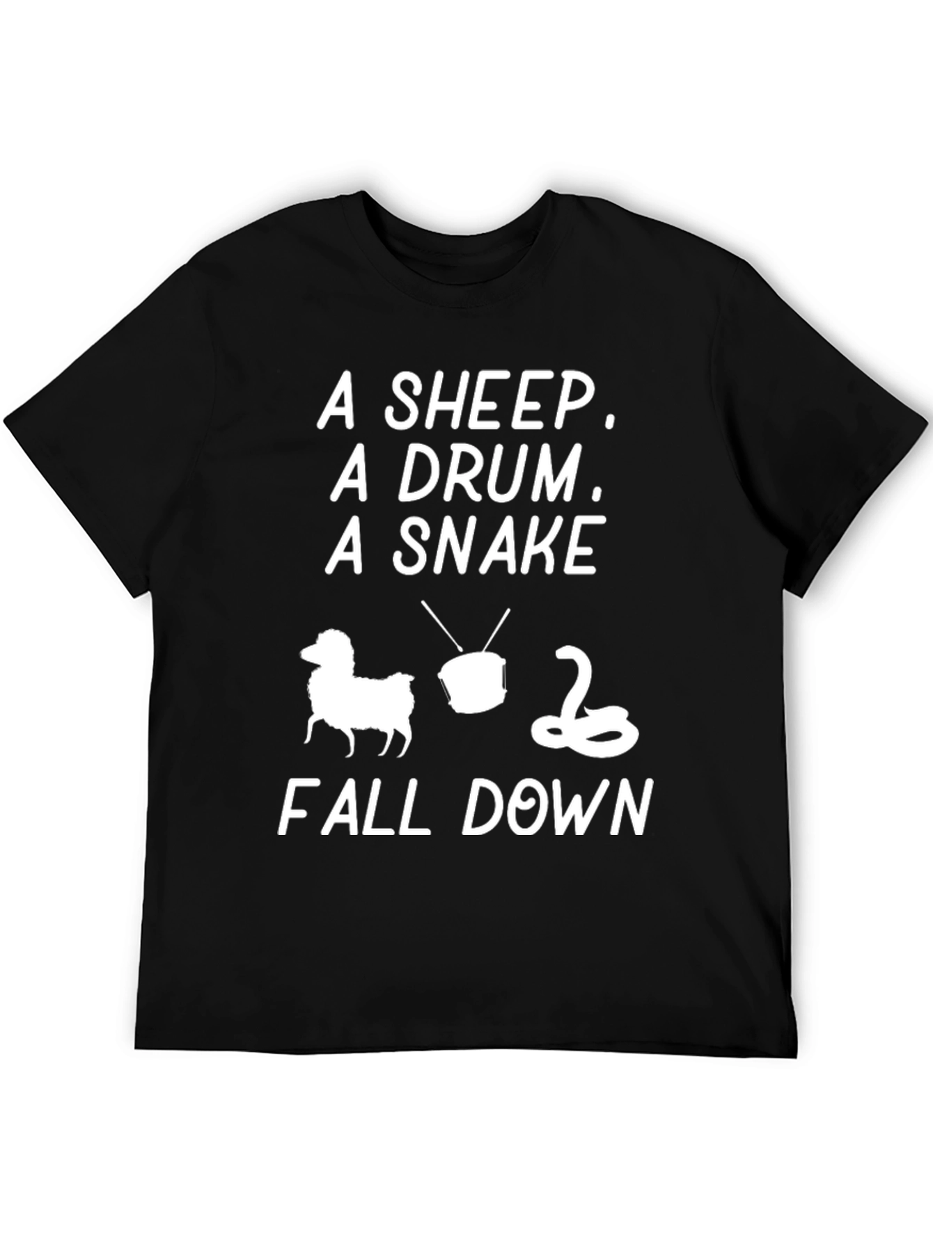 A Sheep A Drum A Snake Fall Down T-Shirt