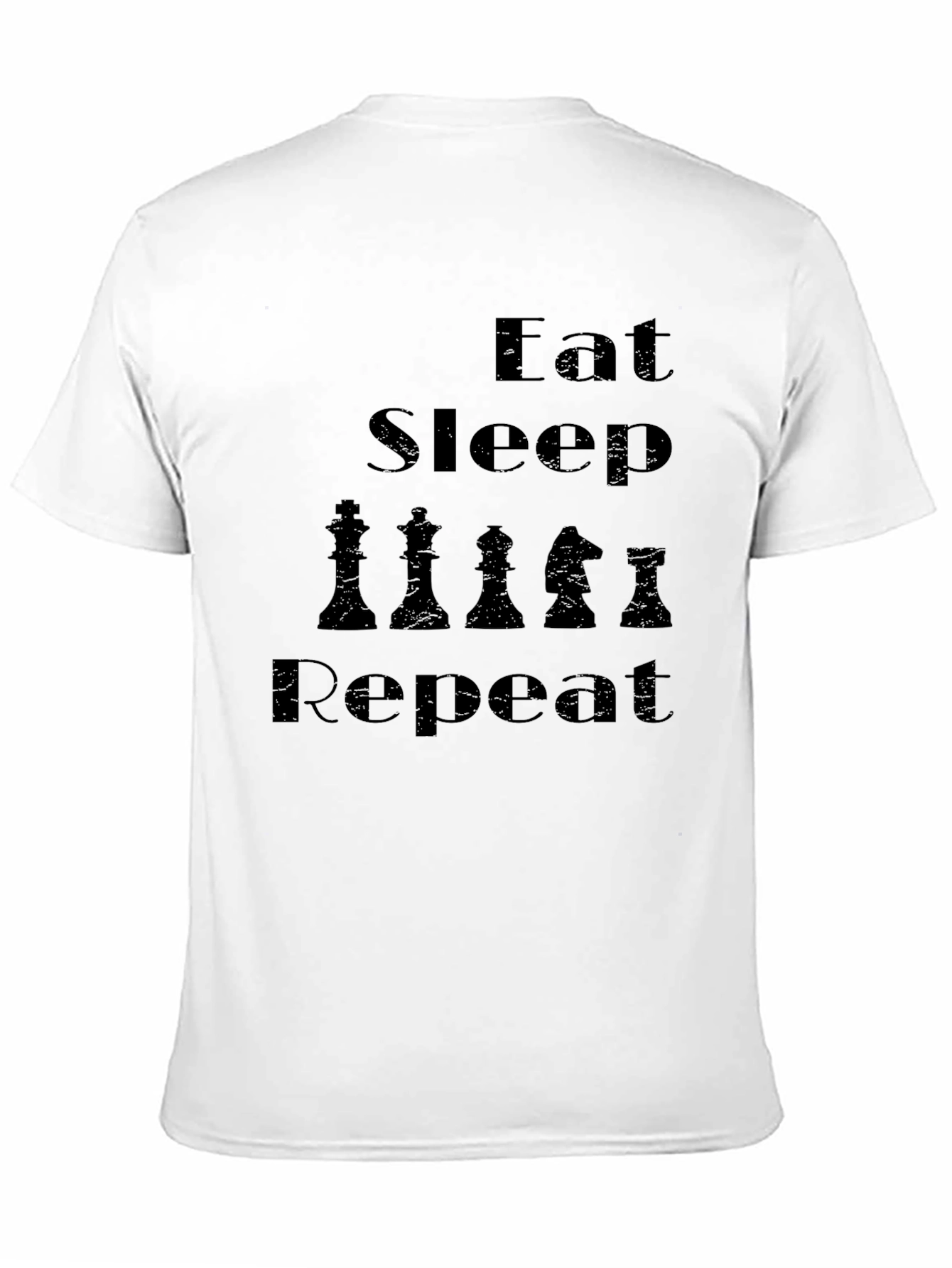 Eat Sleep Chess Repeat - Black T-Shirt