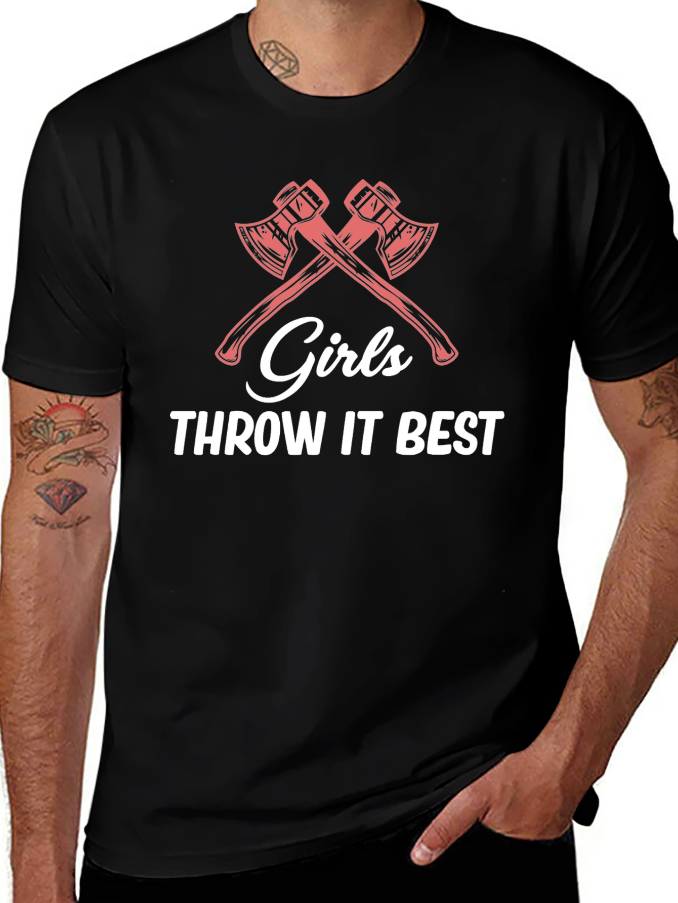 Girls Throw it Best Axe Throwing T-Shirt