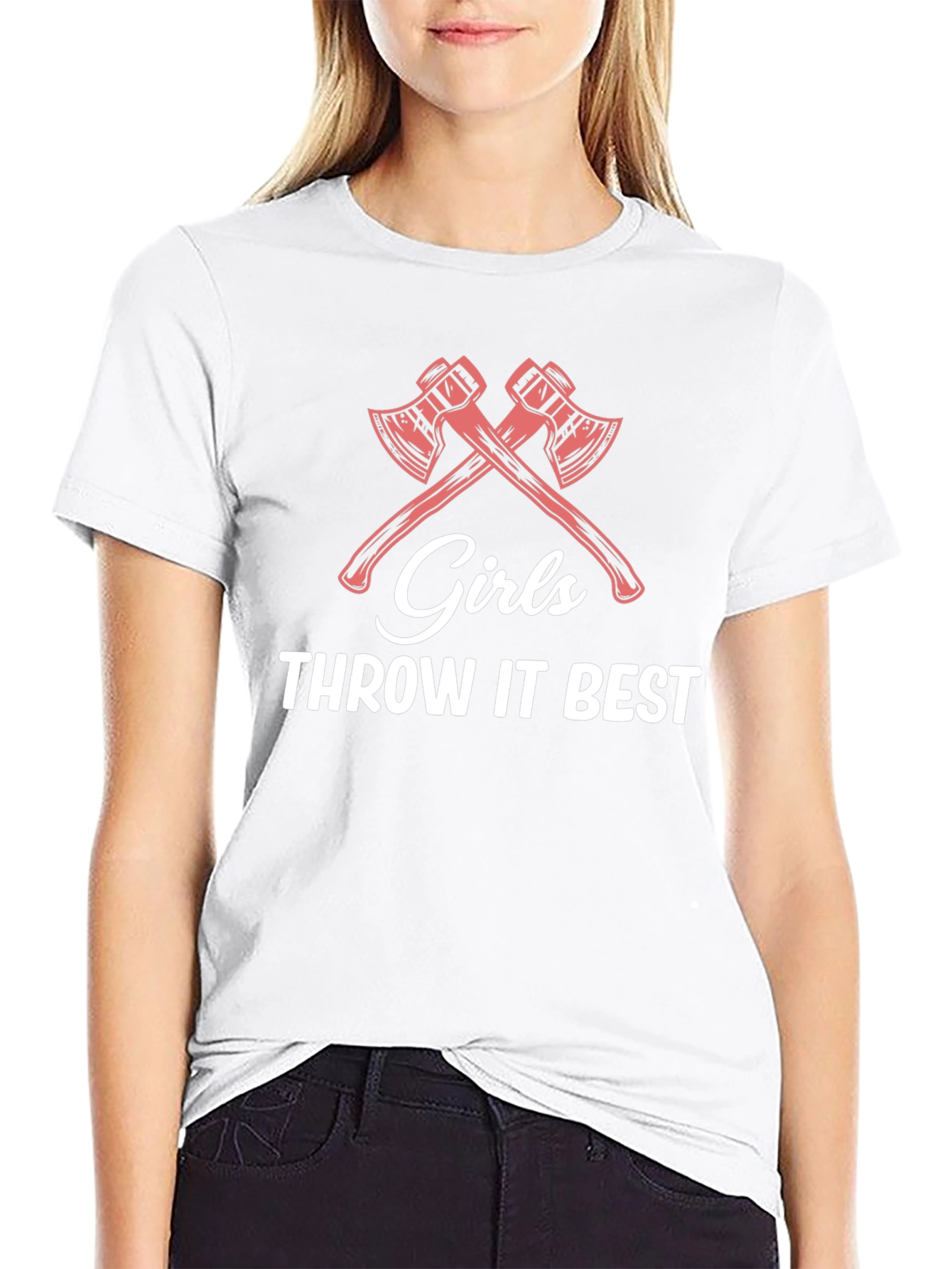 Girls Throw it Best Axe Throwing T-Shirt
