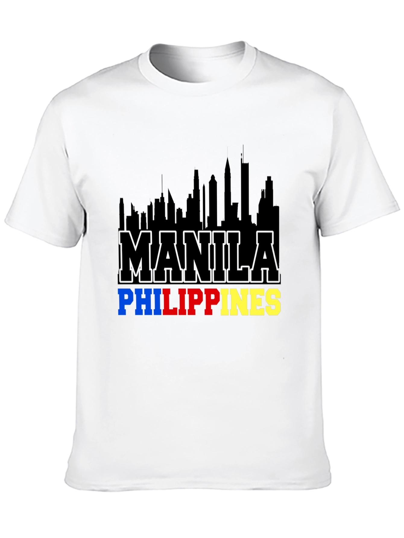 Manila Philippines Skyline Graphic T-Shirt