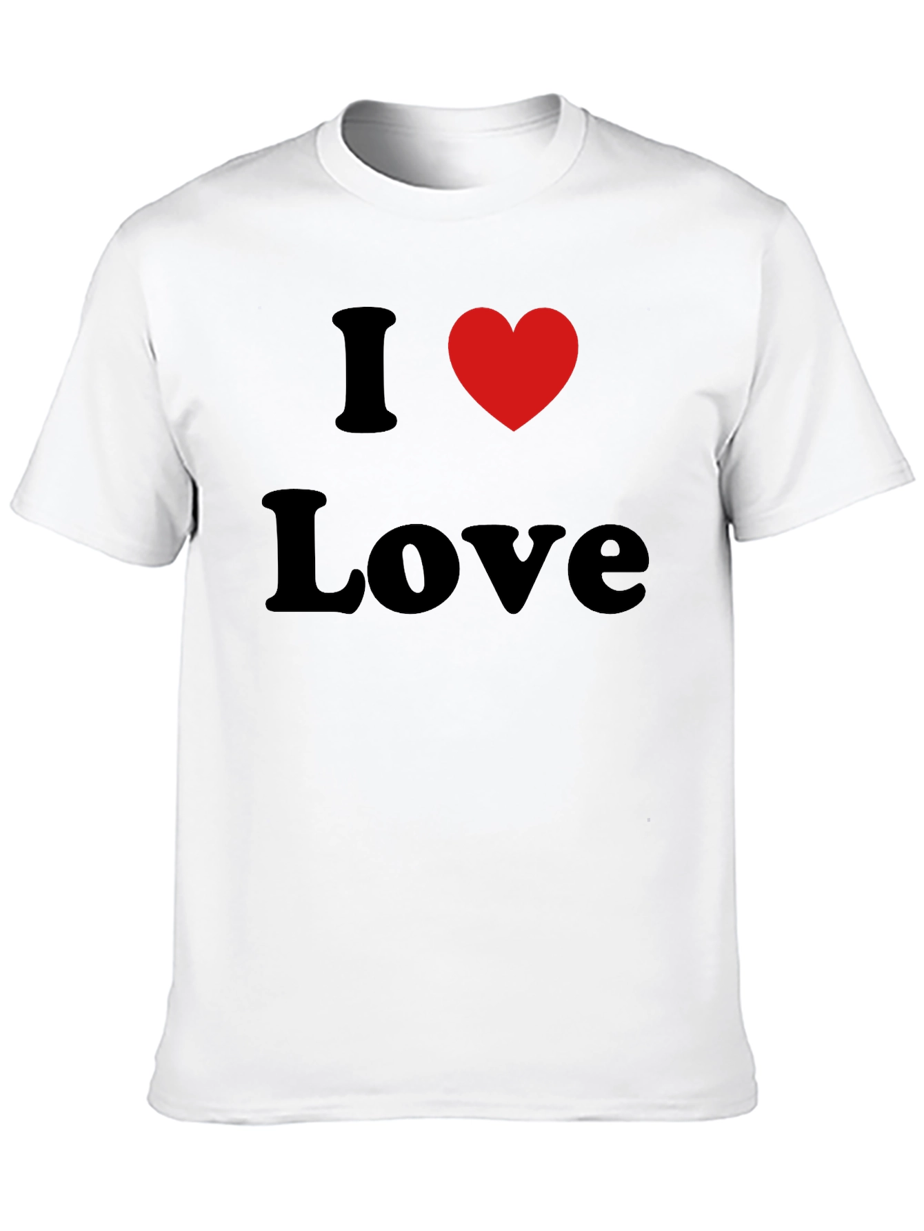 I Heart Love Black T-Shirt