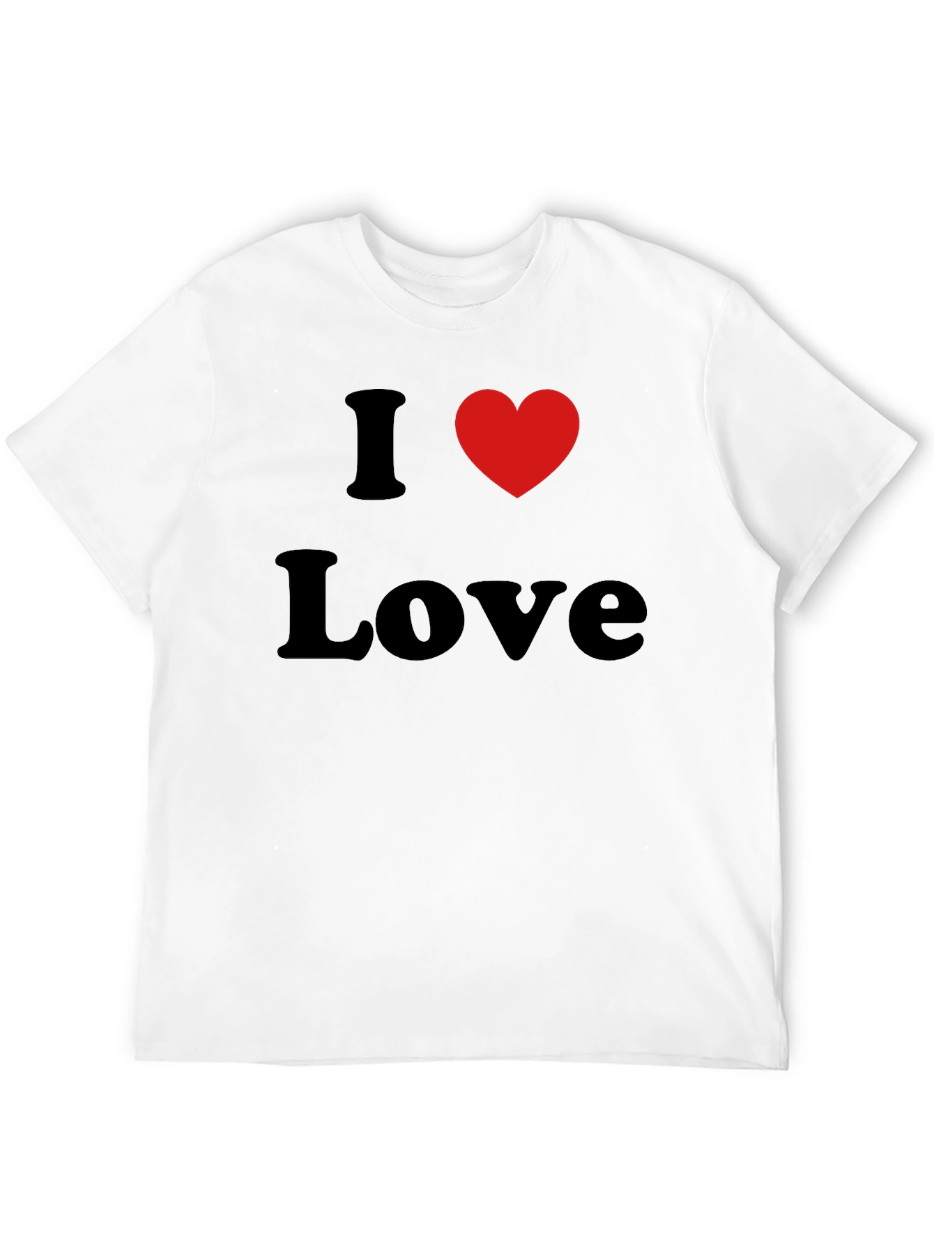 I Heart Love Black T-Shirt