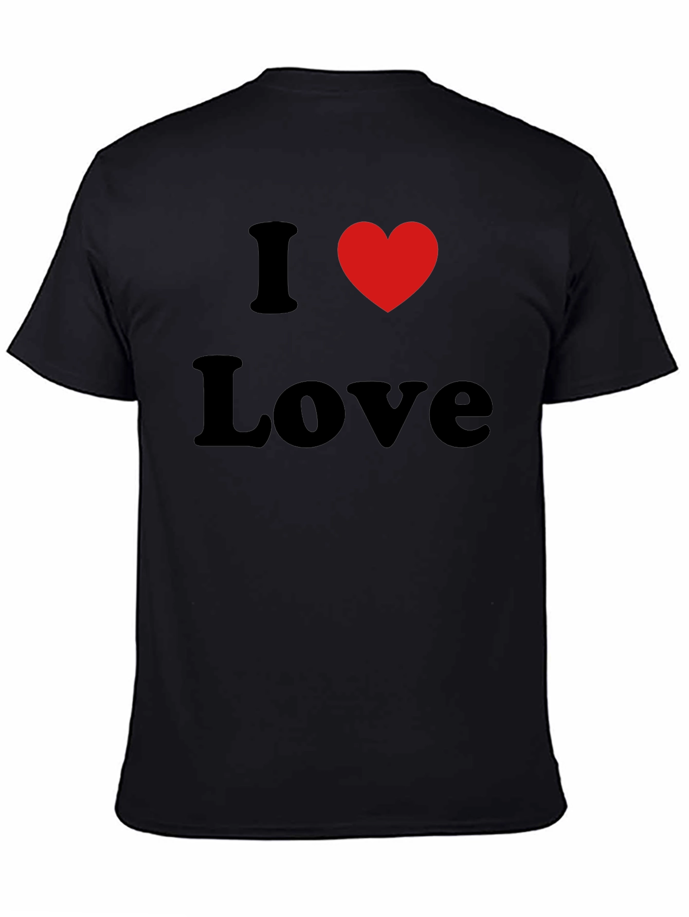 I Heart Love Black T-Shirt