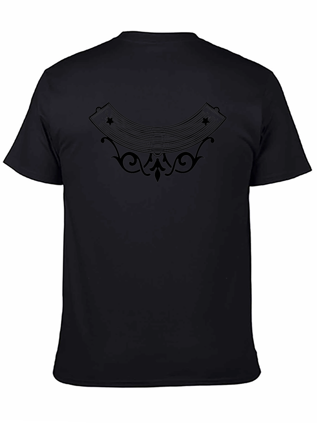 Stylish Black Graphic Tee for Men