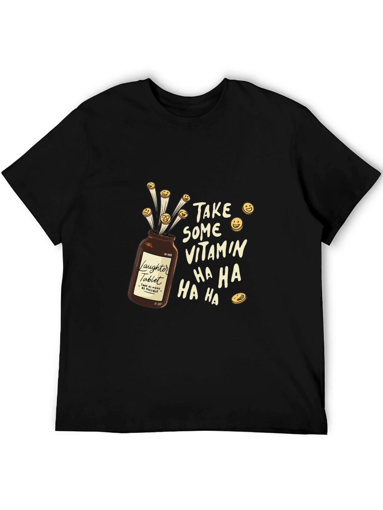Laughter Vitamin T-Shirt - Funny Graphic Tee