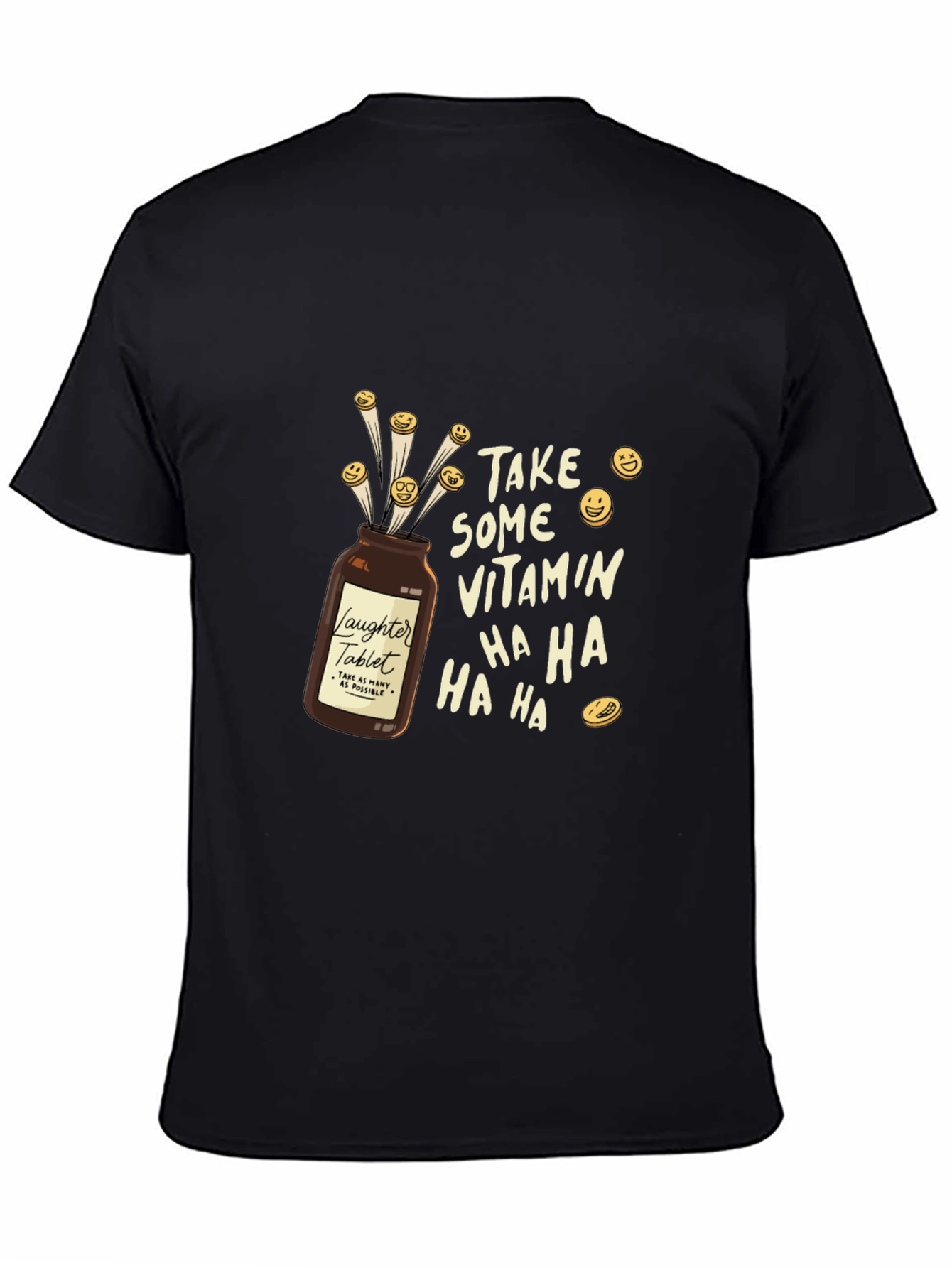 Laughter Vitamin T-Shirt - Funny Graphic Tee
