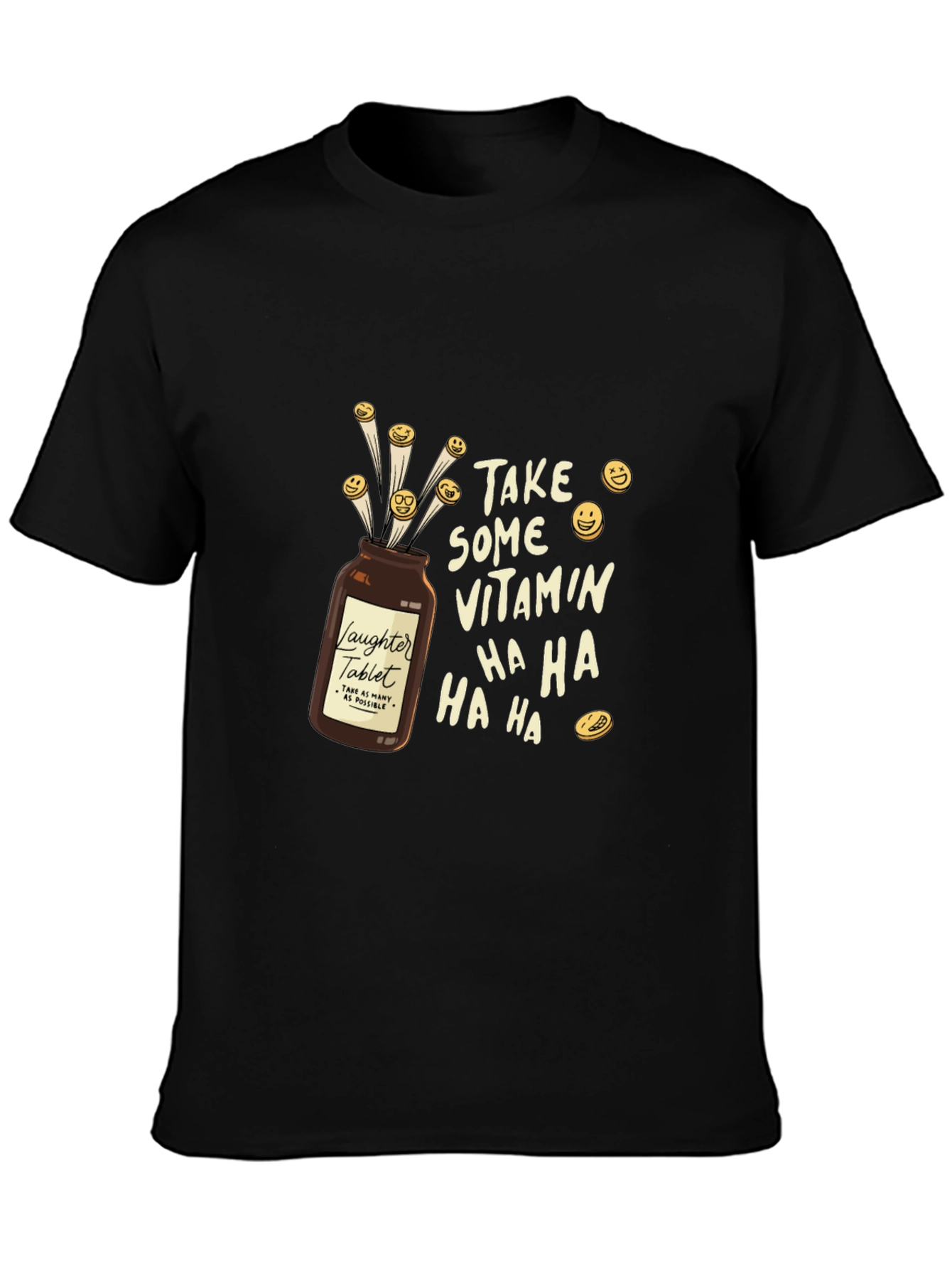Laughter Vitamin T-Shirt - Funny Graphic Tee
