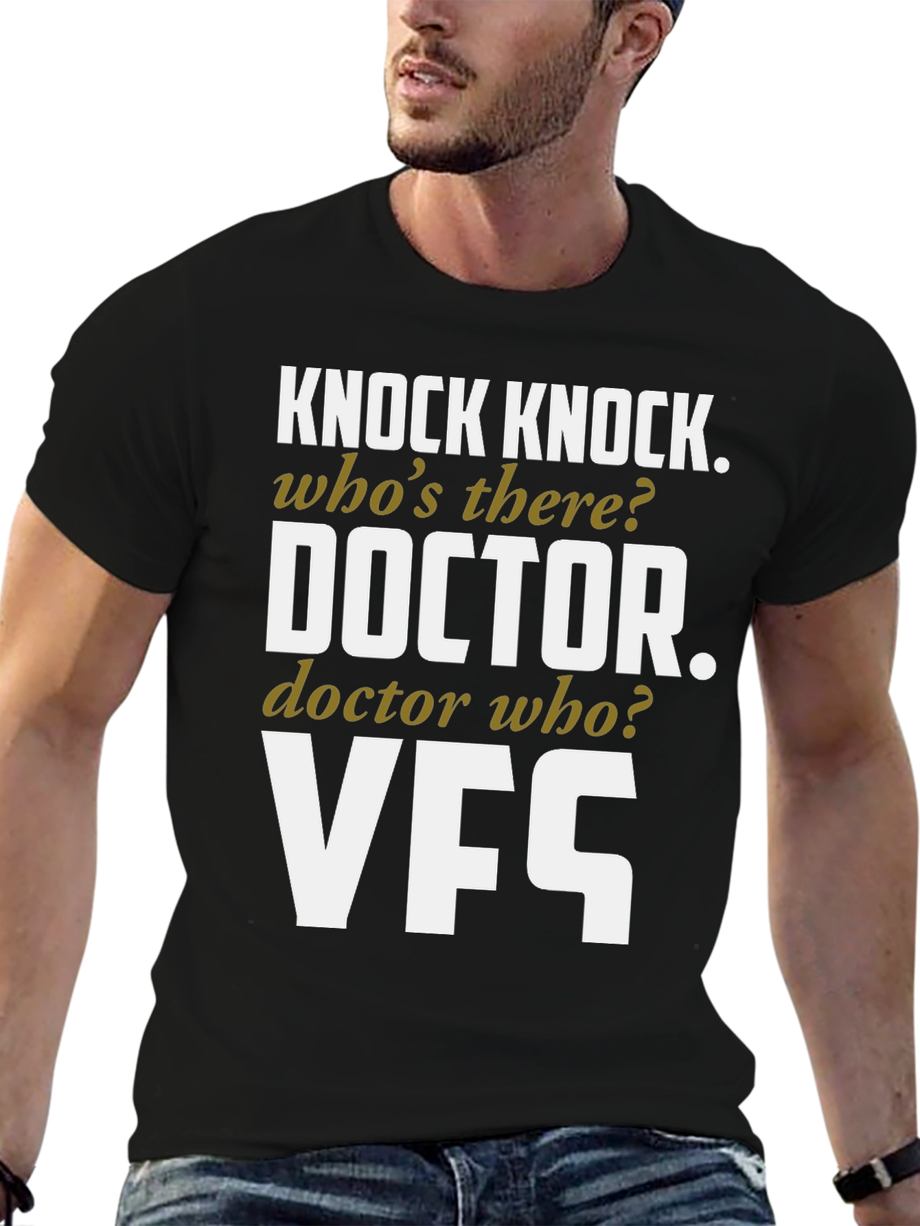 Knock Knock Doctor Who? VFS Funny T-Shirt
