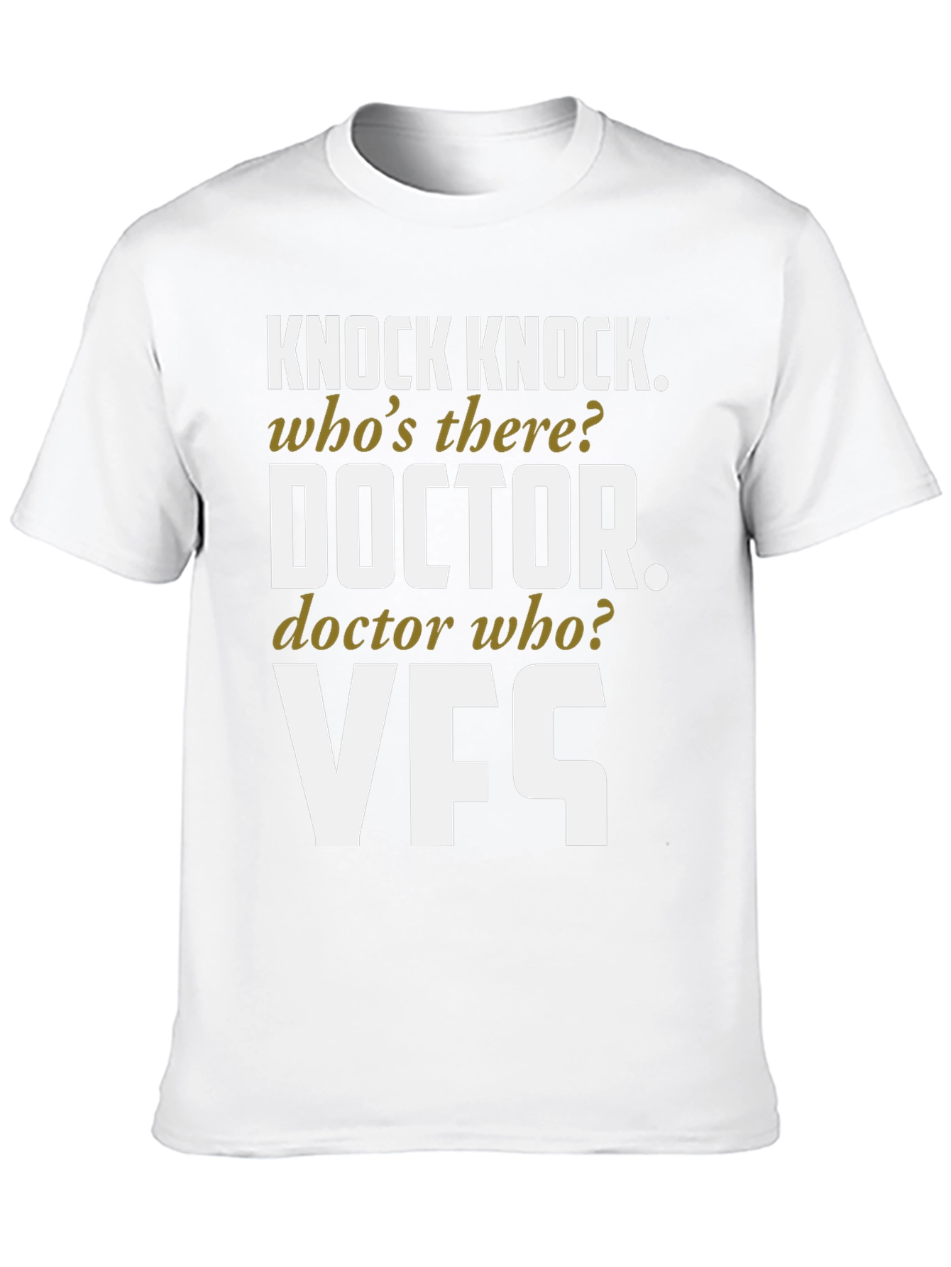 Knock Knock Doctor Who? VFS Funny T-Shirt