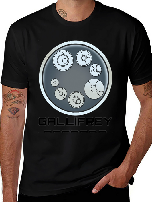 Gallifrey Records T-Shirt - Black Doctor Who Inspired