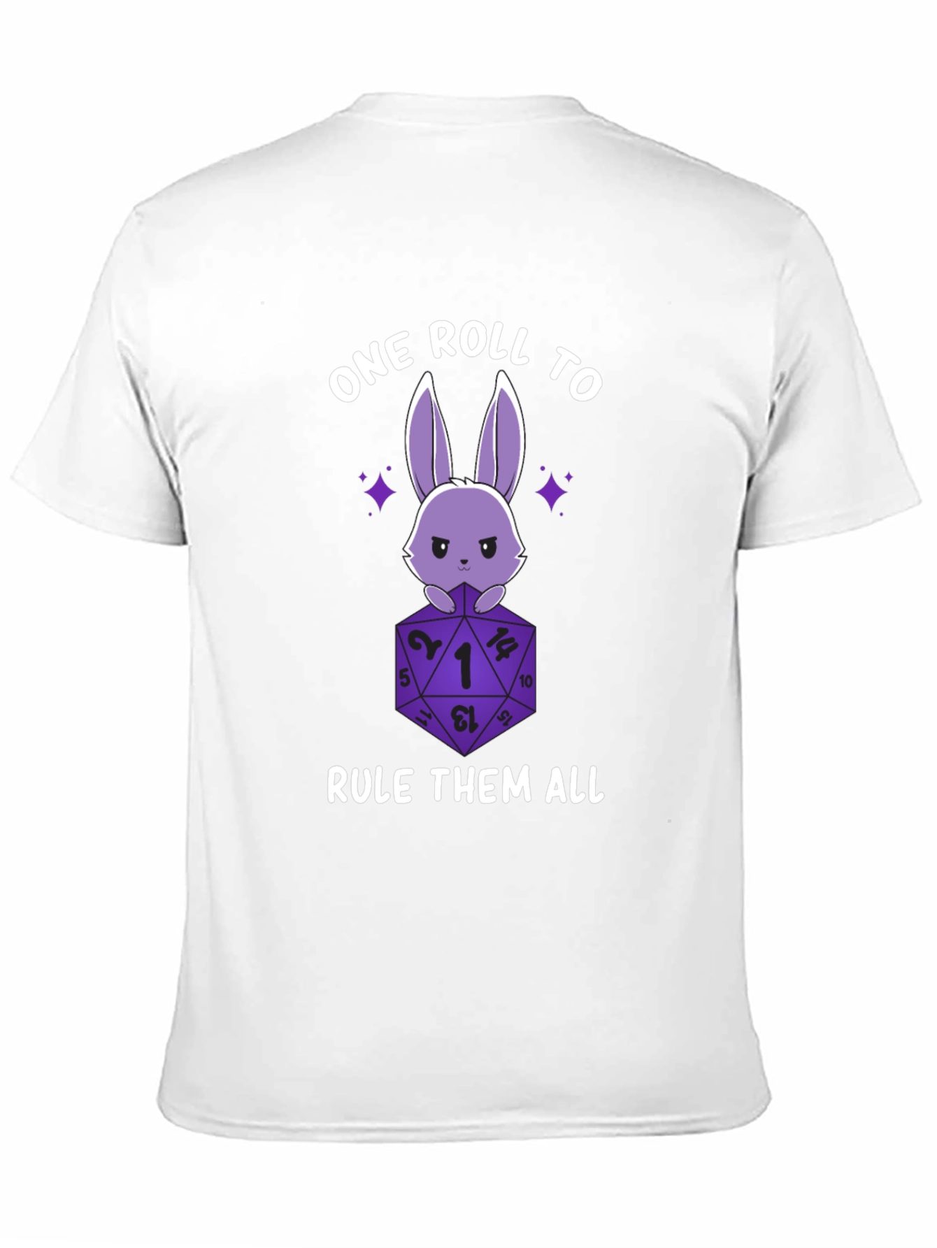 One Roll to Rule Them All D&D Bunny T-Shirt