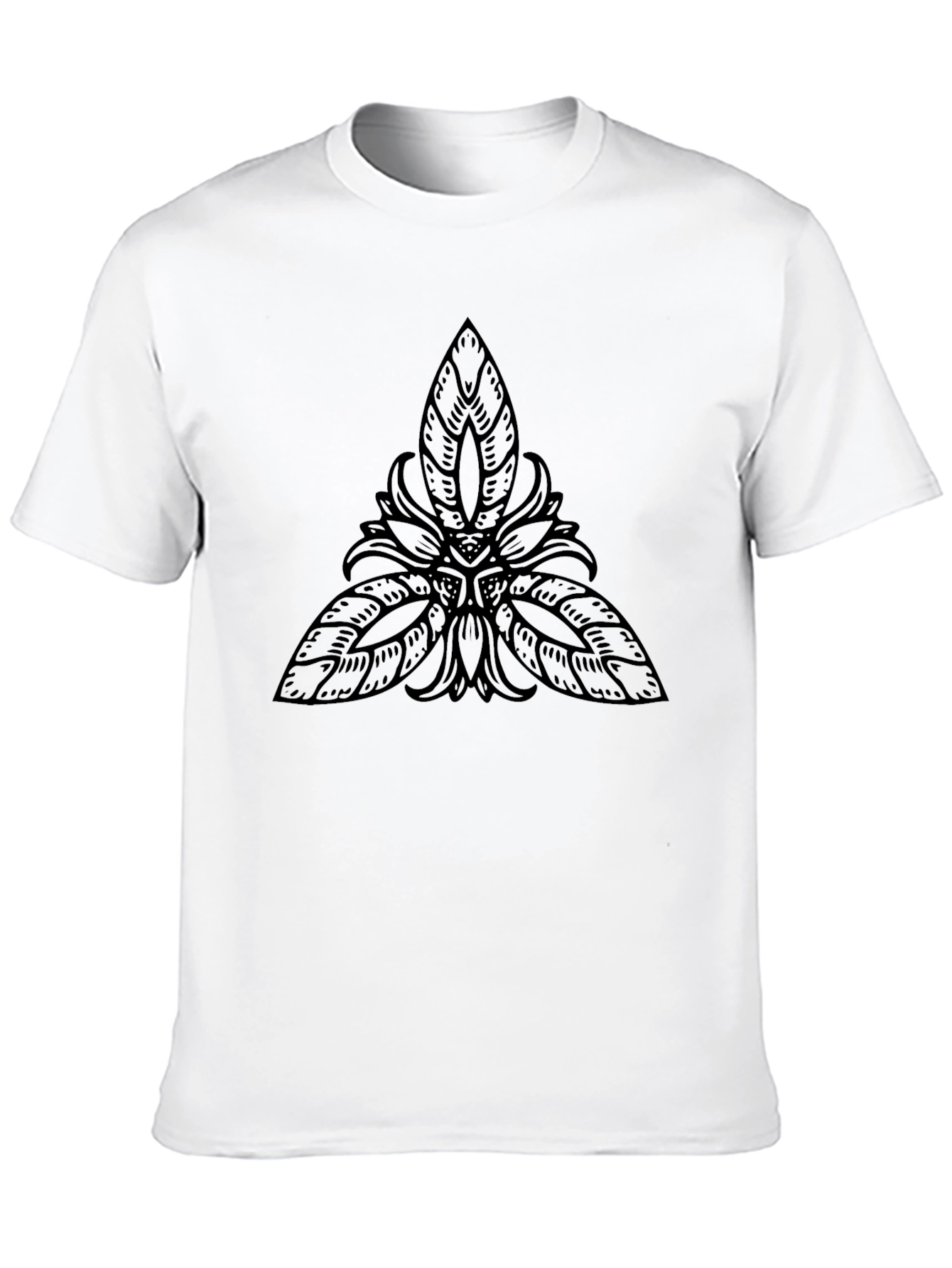 Black T-Shirt with Celtic Knot Design