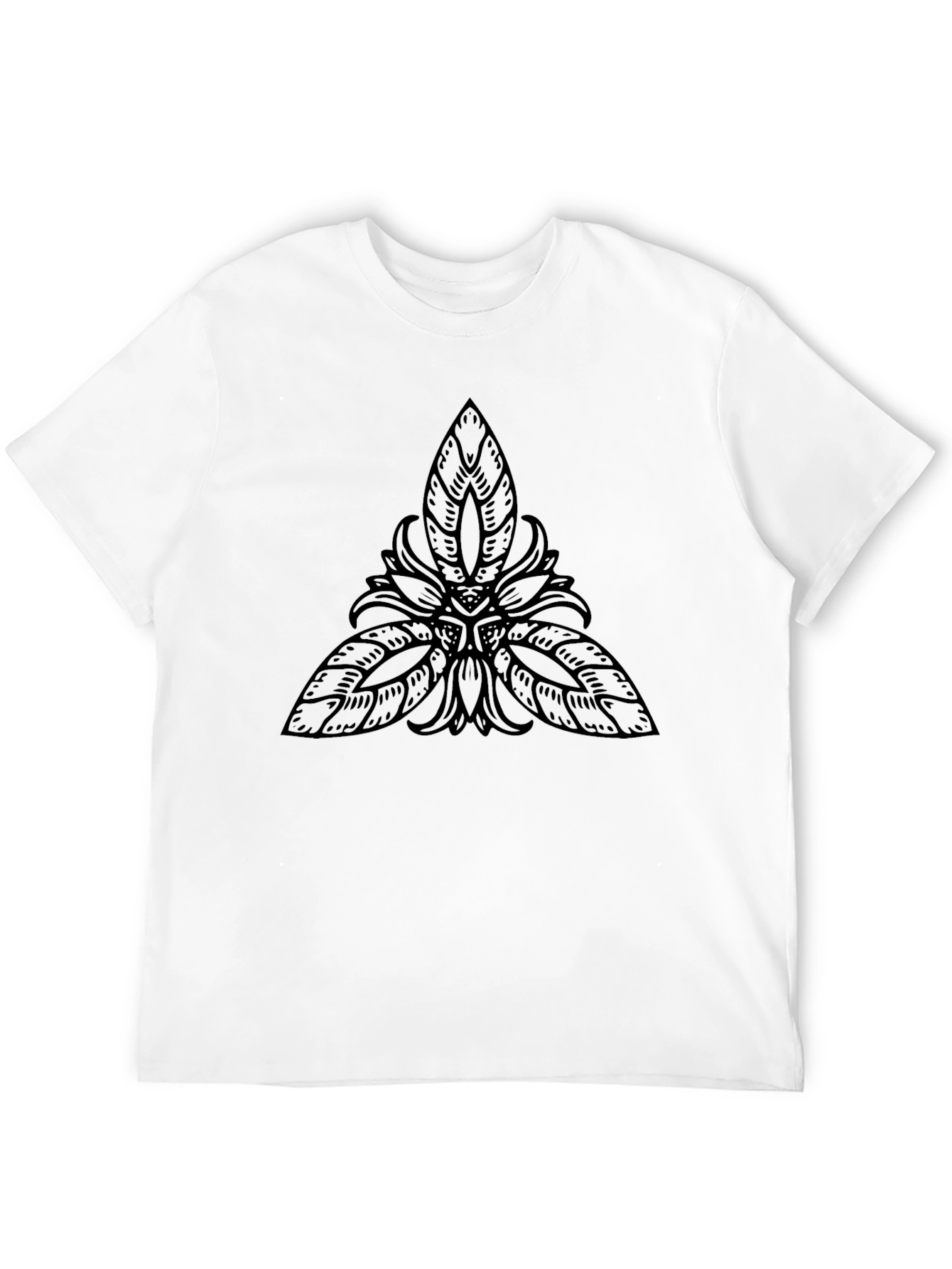 Black T-Shirt with Celtic Knot Design
