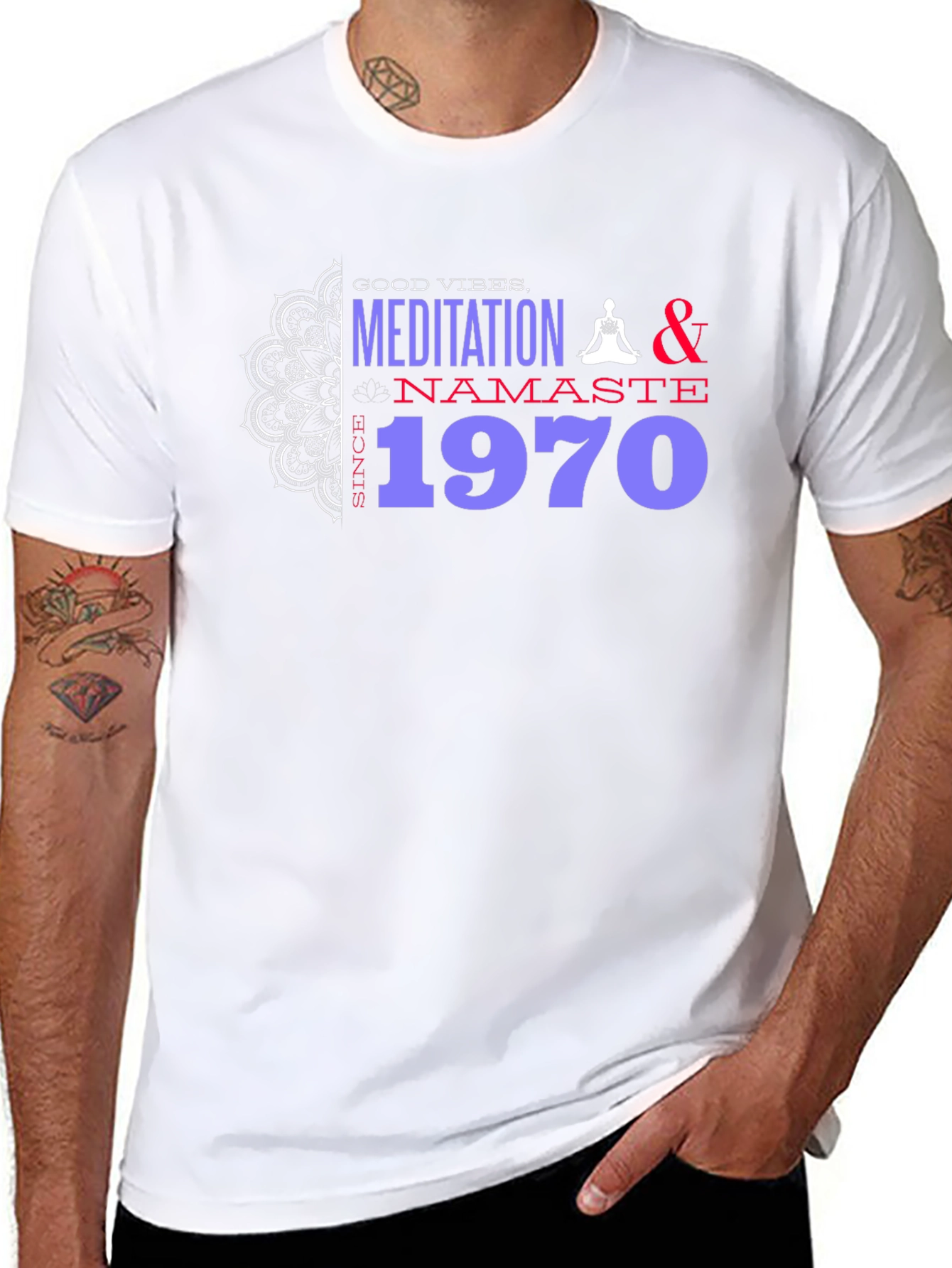 Meditation Namaste 1970 T-Shirt