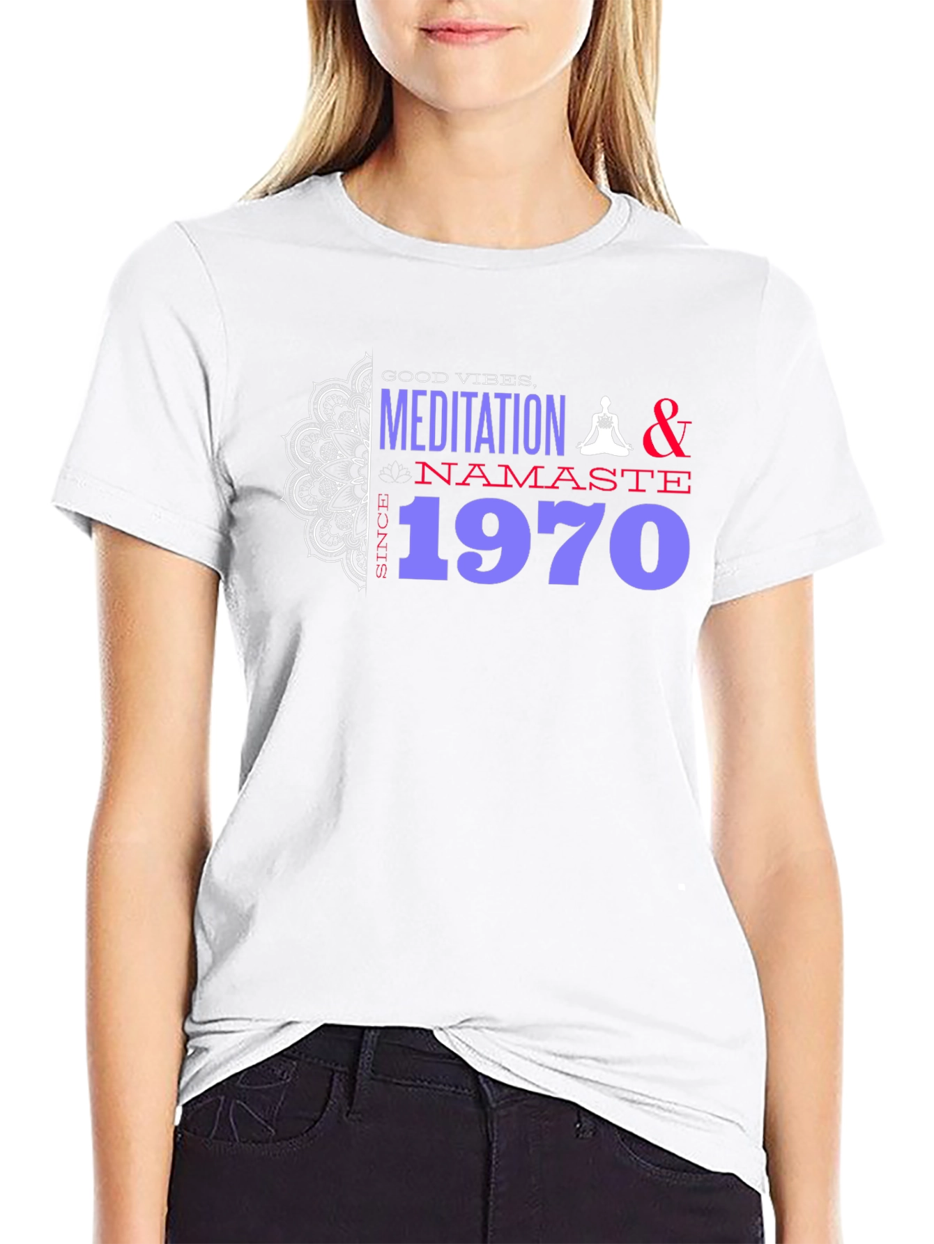 Meditation Namaste 1970 T-Shirt
