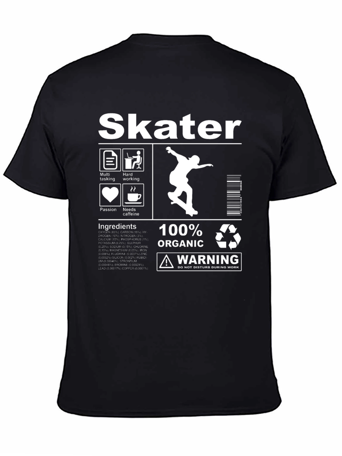 Skater Organic Cotton Graphic T-Shirt
