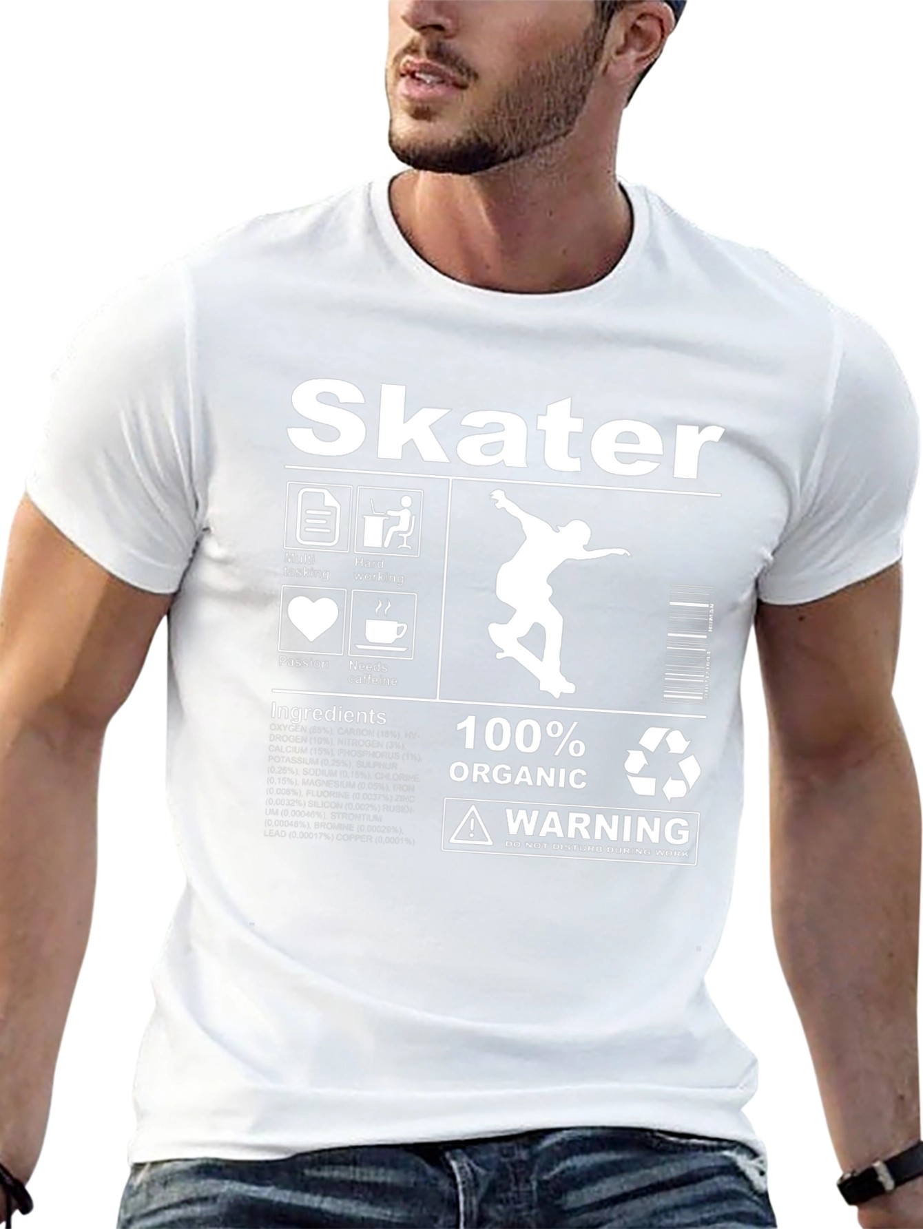 Skater Organic Cotton Graphic T-Shirt