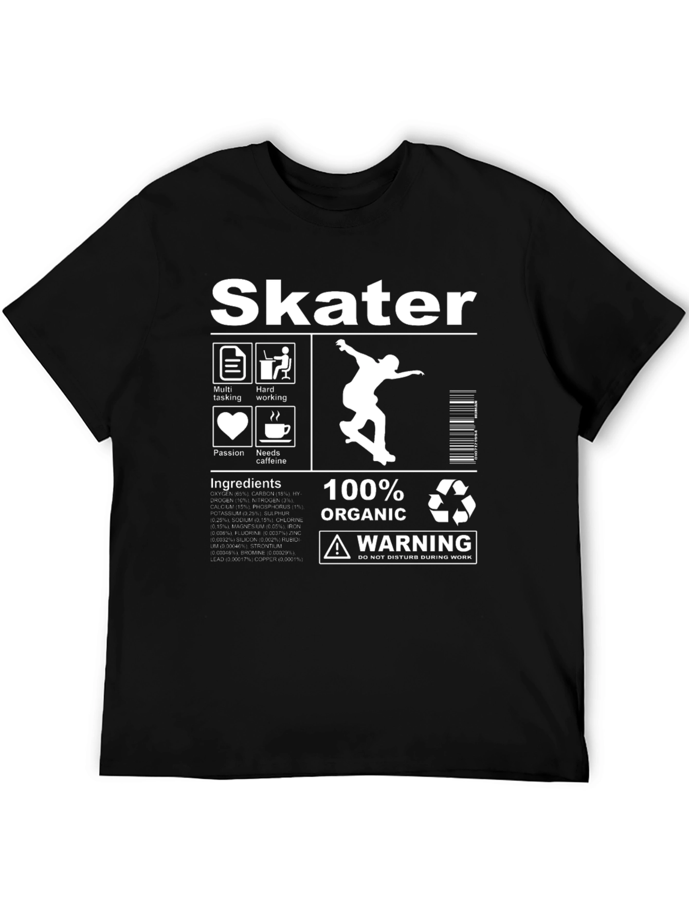 Skater Organic Cotton Graphic T-Shirt