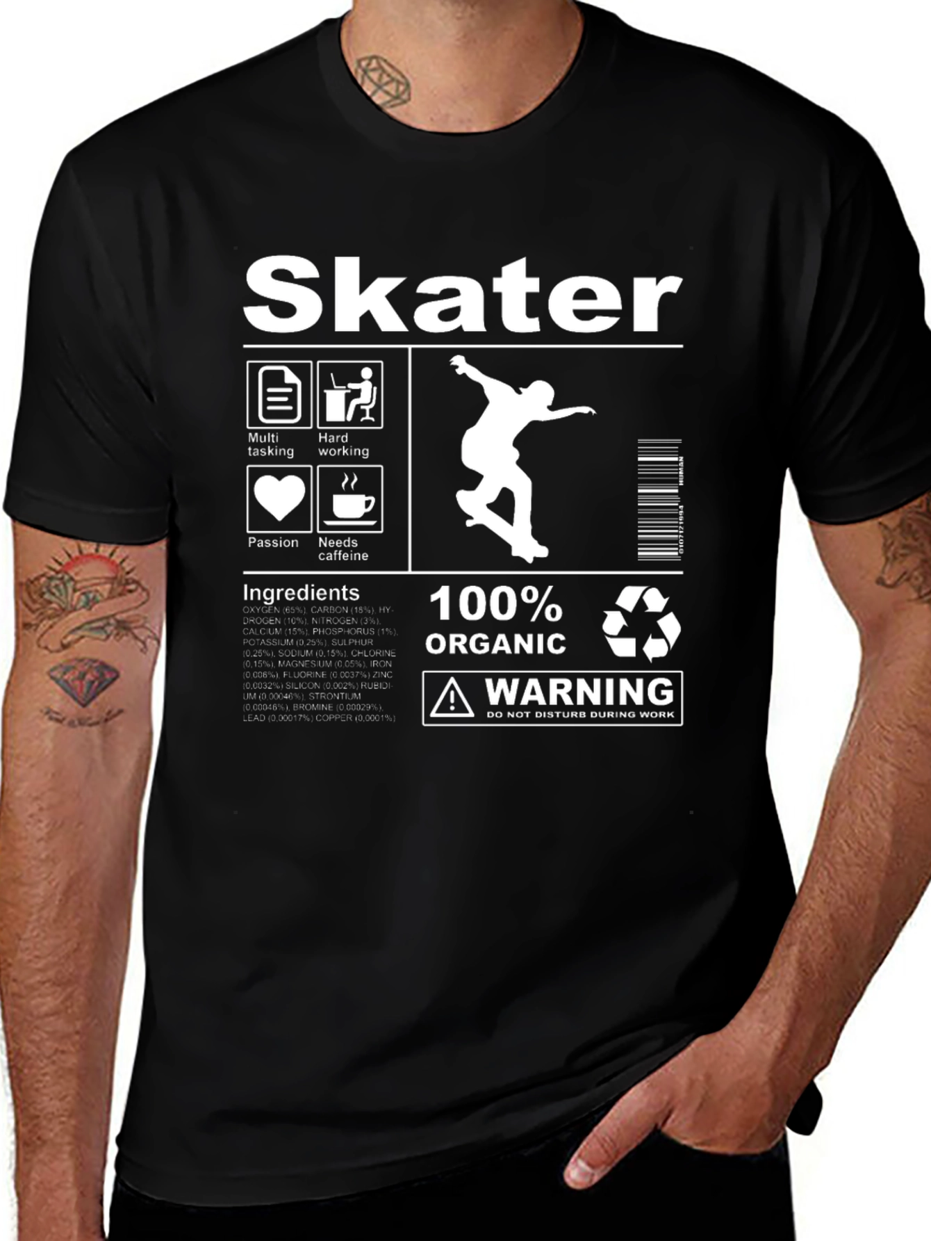 Skater Organic Cotton Graphic T-Shirt