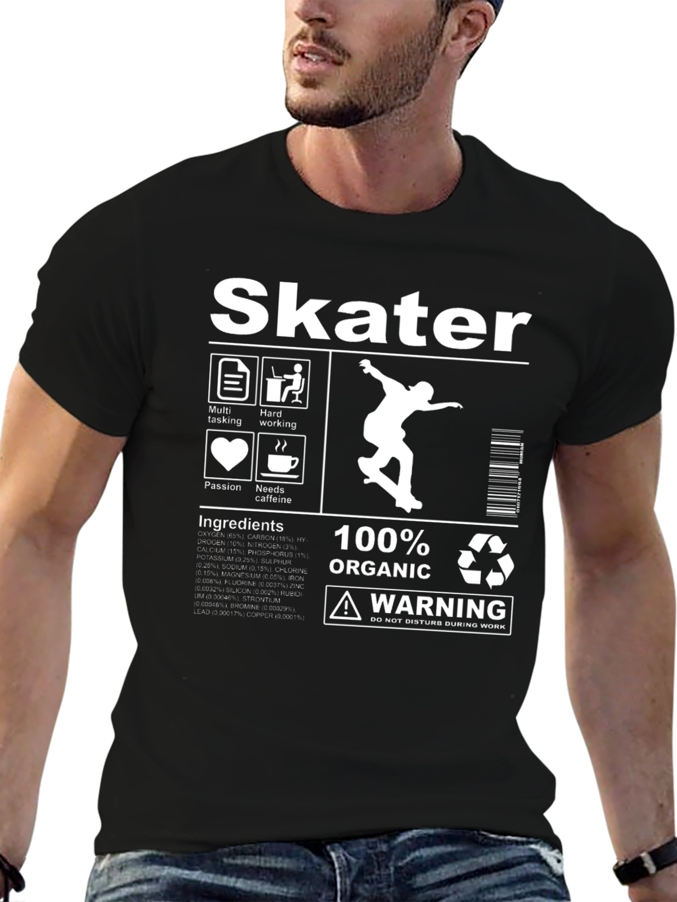 Skater Organic Cotton Graphic T-Shirt