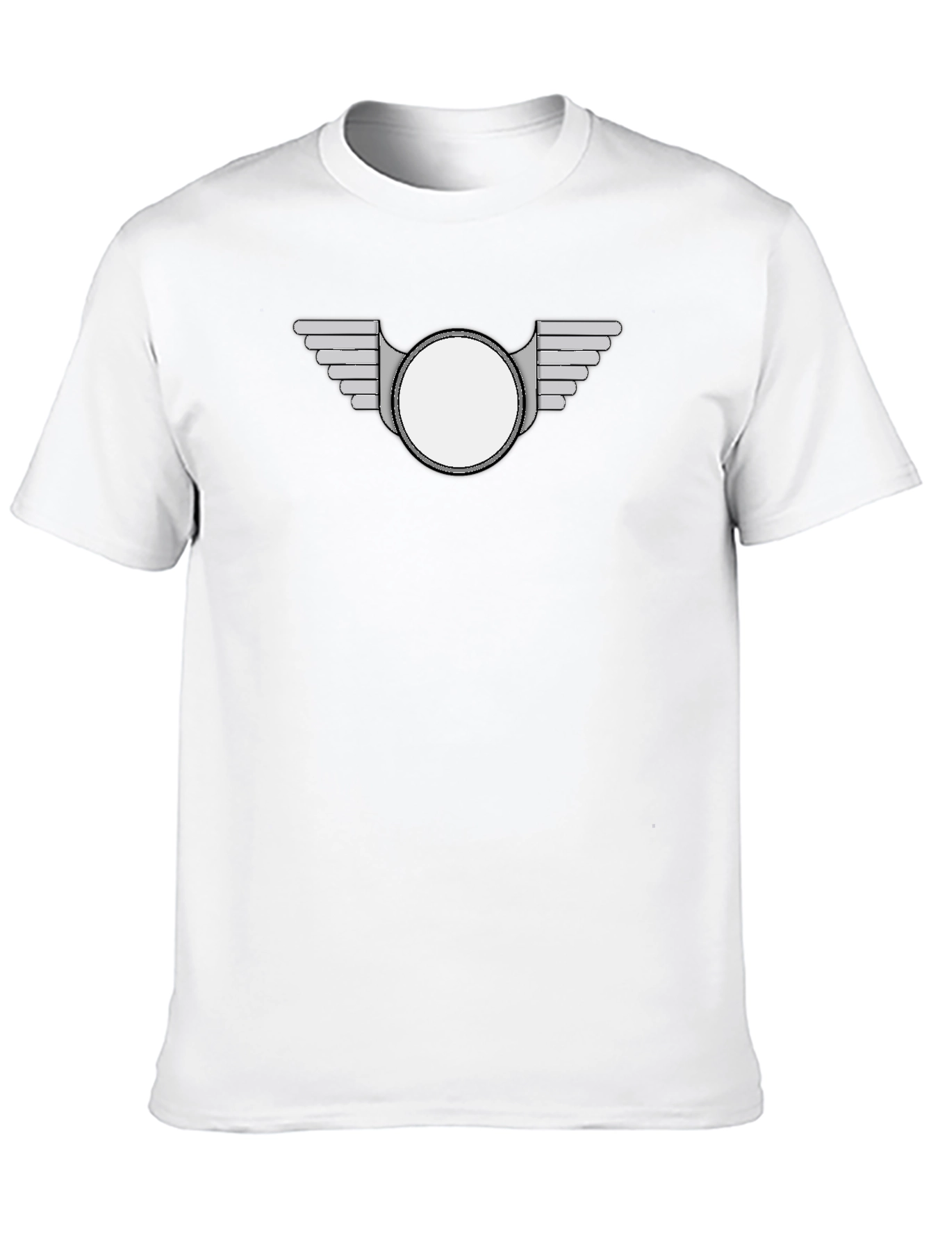 Modern Winged Badge Black T-Shirt