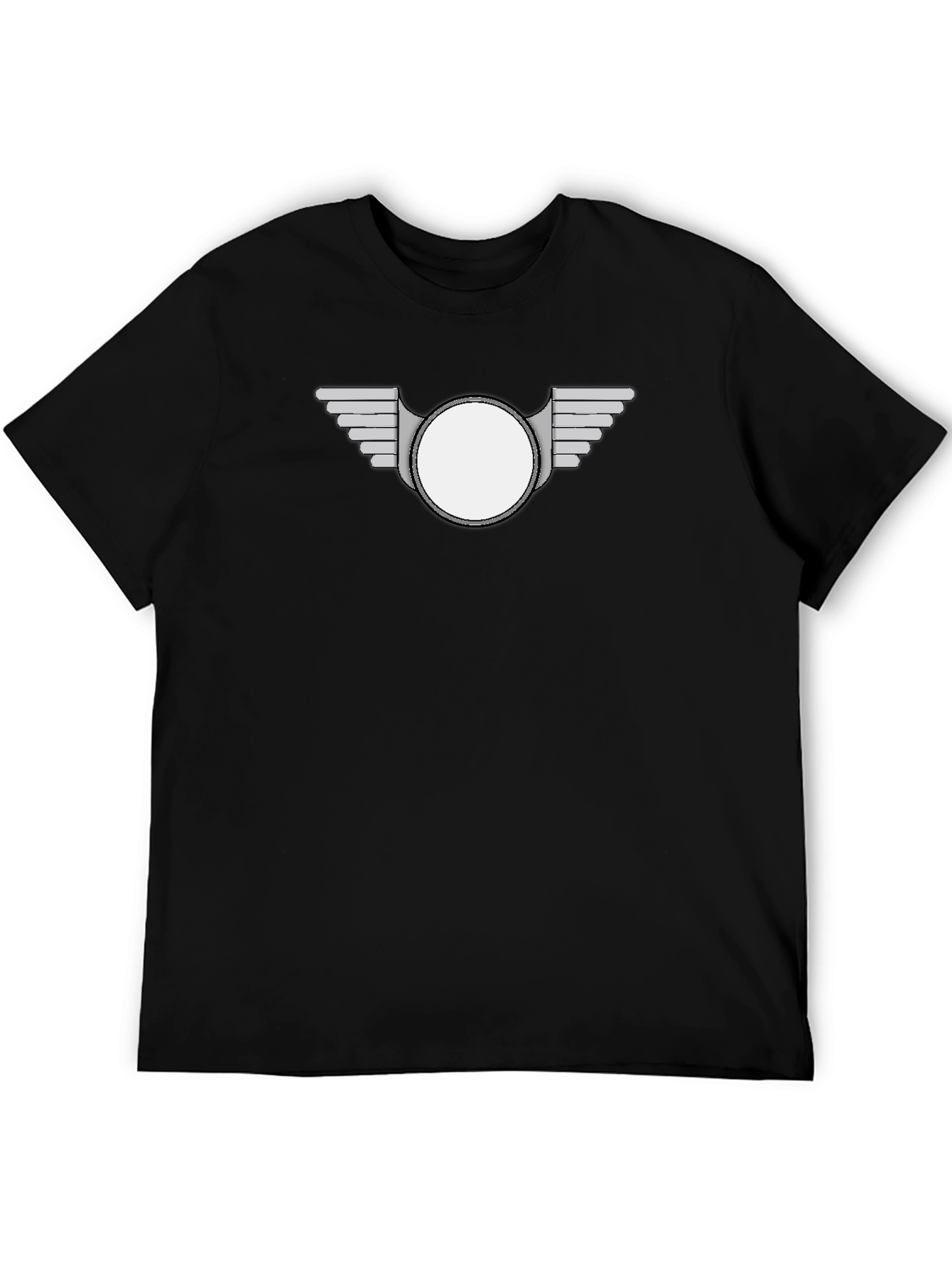 Modern Winged Badge Black T-Shirt